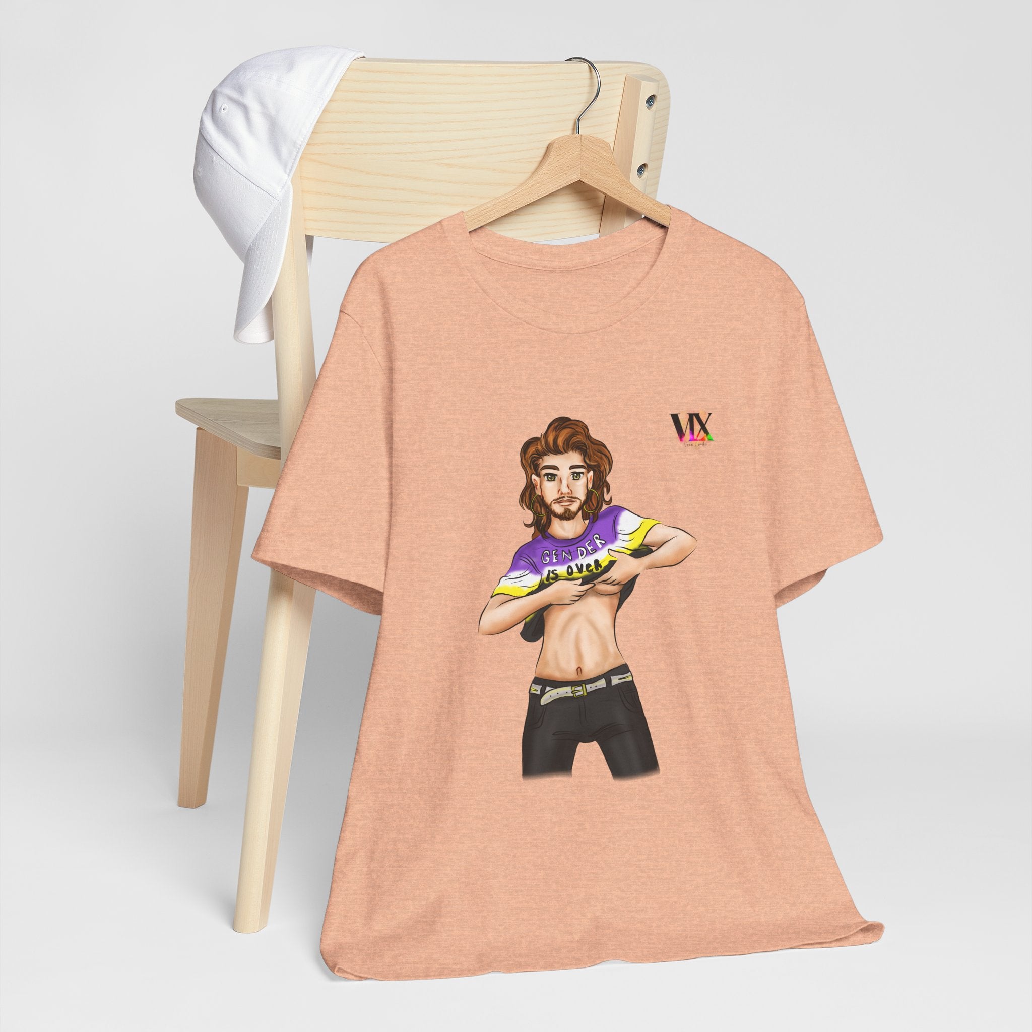 VOCE LINDX Classic Fit Cotton T‑Shirt – 100 % Airlume Combed & Ring‑Spun Cotton – Lightweight, Breathable Tee