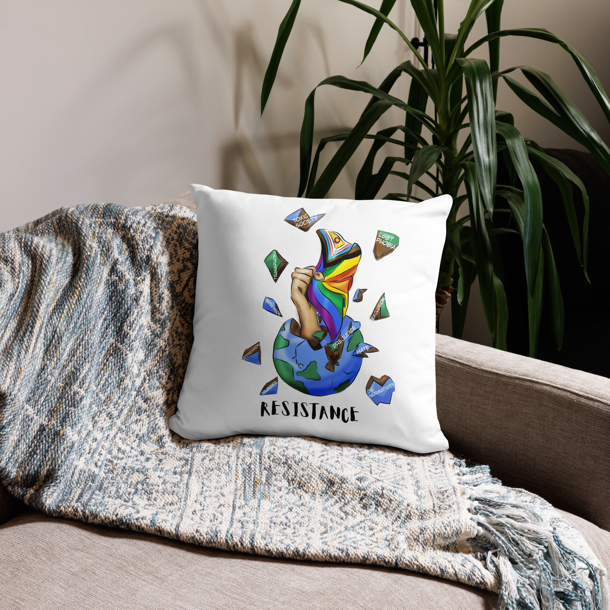 Planeta Resistencia Almohada Básica
