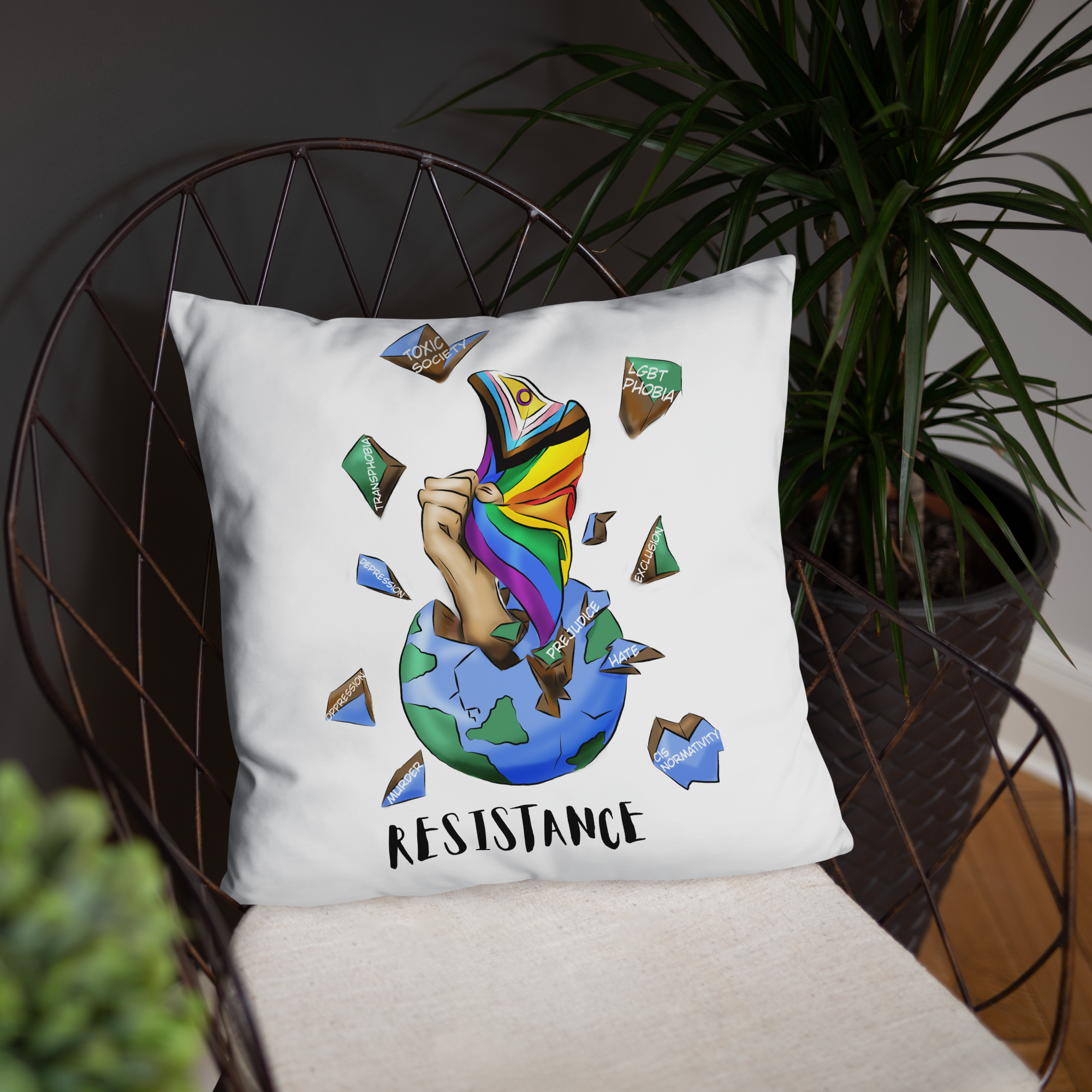Planeta Resistencia Almohada Básica