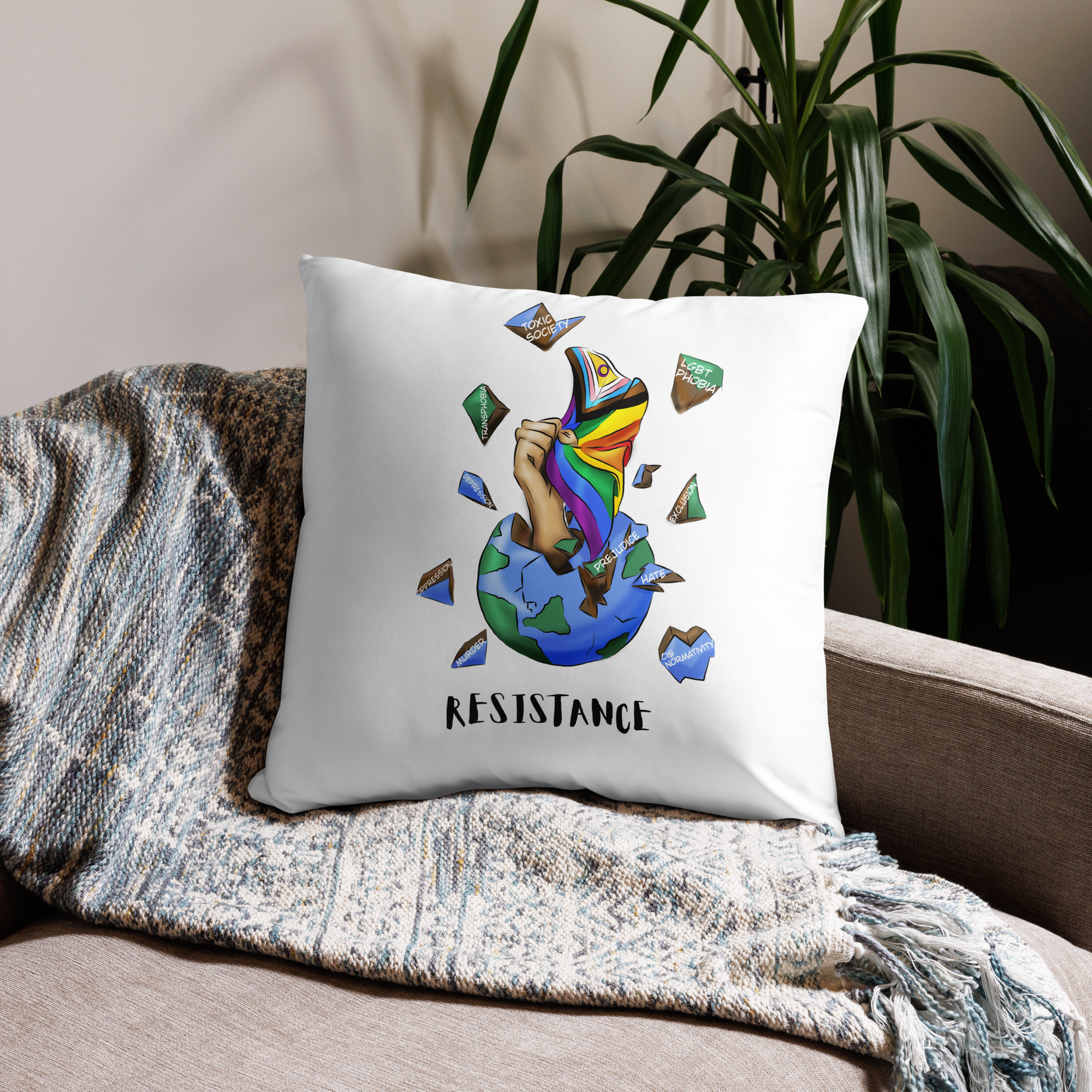 Planeta Resistencia Almohada Básica