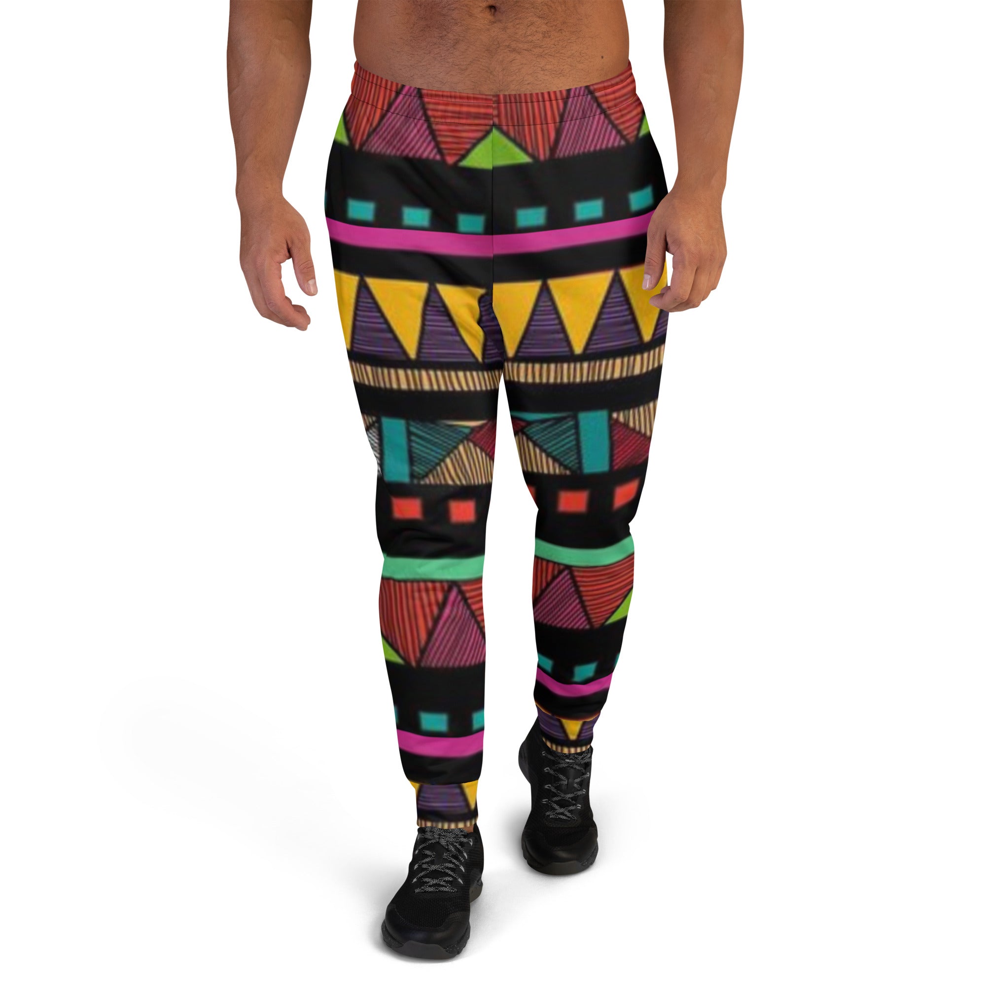 VOCE LINDX African Joggers – 100 % Polyester Sublimation Print with Elastic Waist & Pocket – Inclusive Lounge Pants