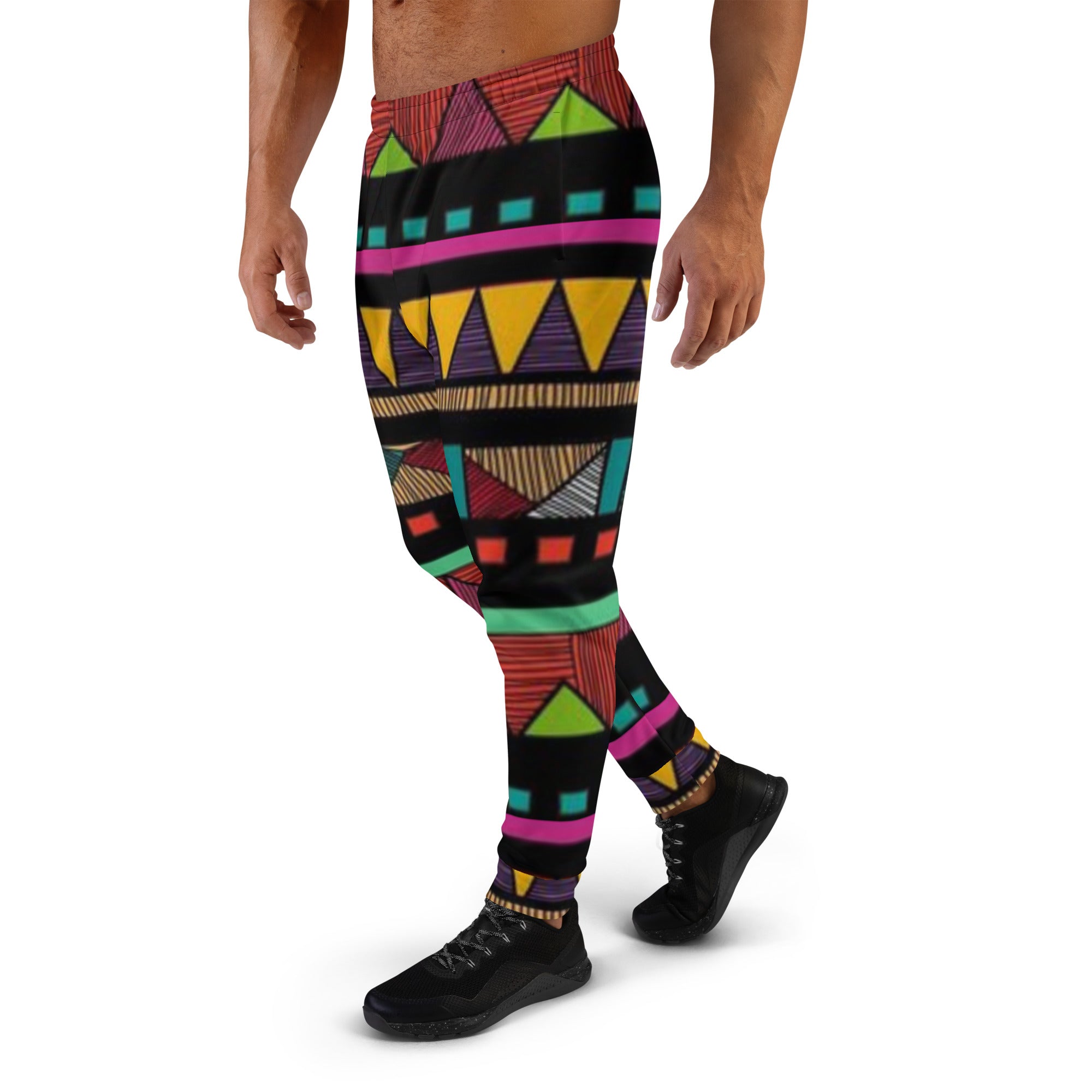 VOCE LINDX African Joggers – 100 % Polyester Sublimation Print with Elastic Waist & Pocket – Inclusive Lounge Pants