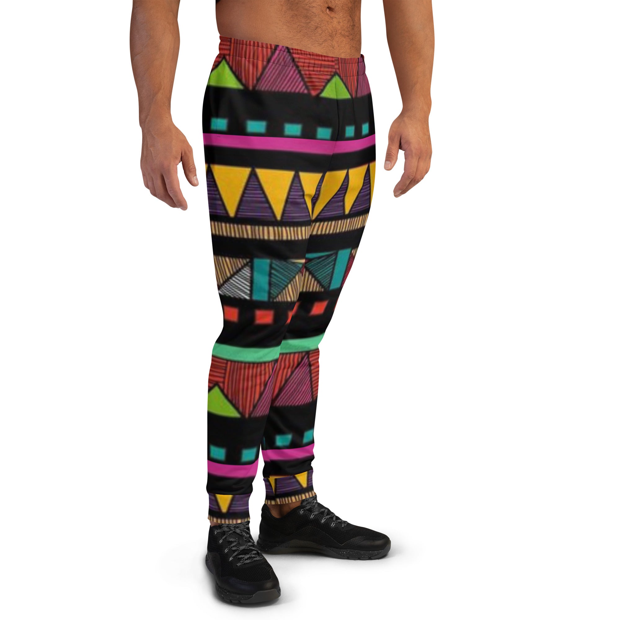 VOCE LINDX African Joggers – 100 % Polyester Sublimation Print with Elastic Waist & Pocket – Inclusive Lounge Pants