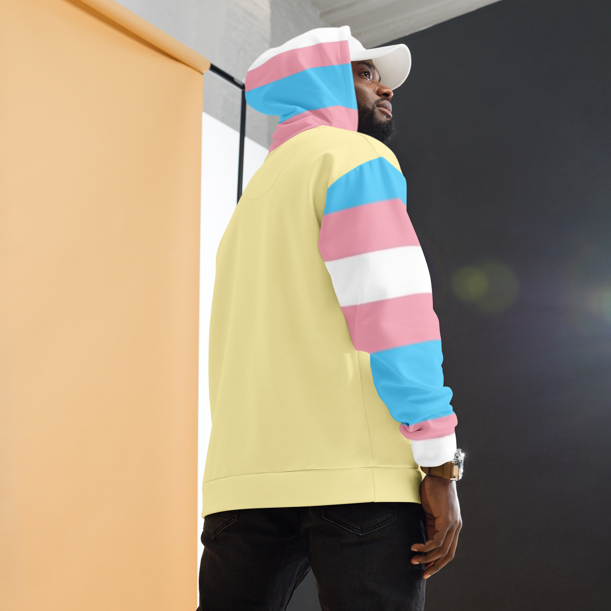 Trans + Non-Binary Flag Hoodie – Inclusive Pride Fashion | Comfortable & Gender-Free Statement Wear