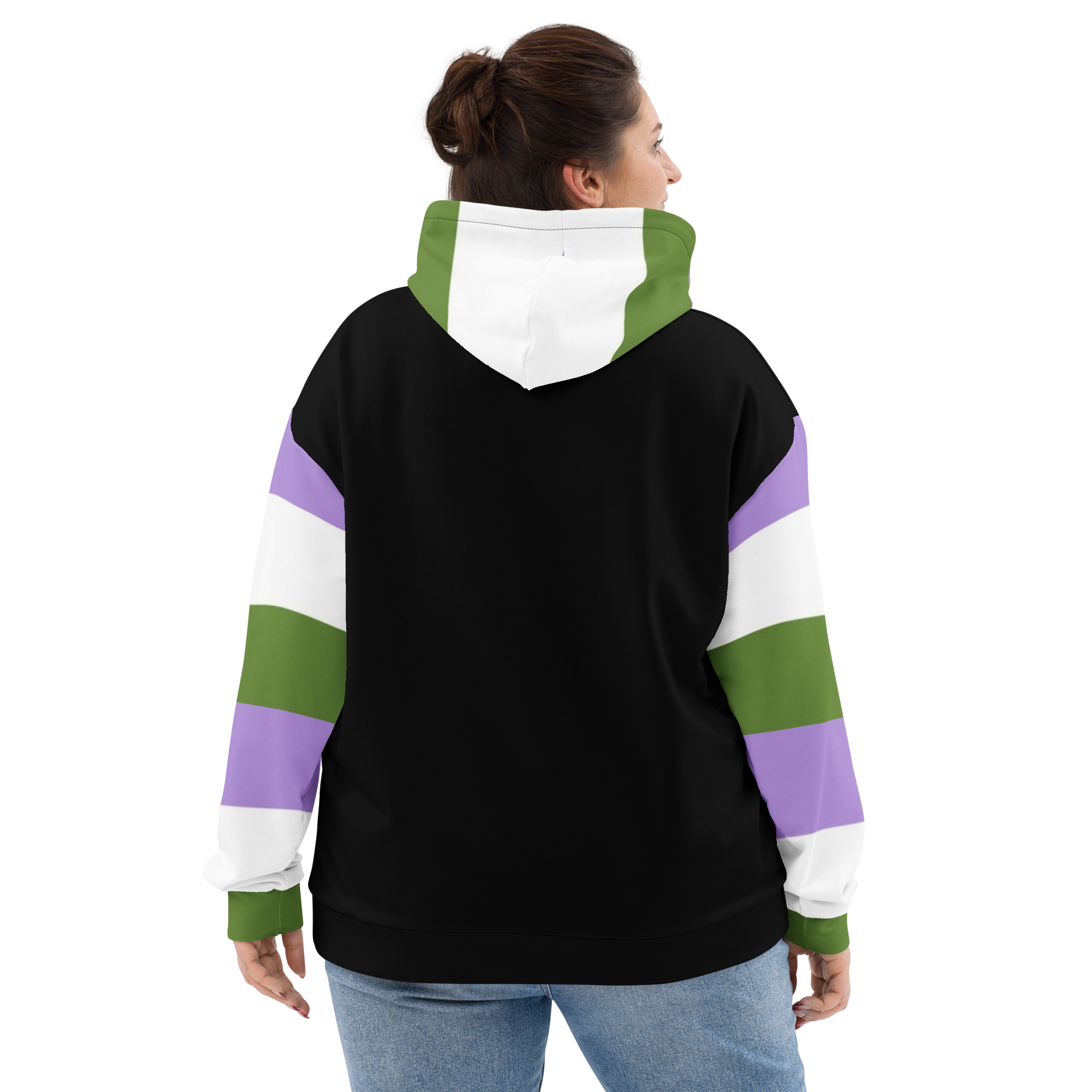 Sudadera con capucha Bandera del orgullo Genderqueer