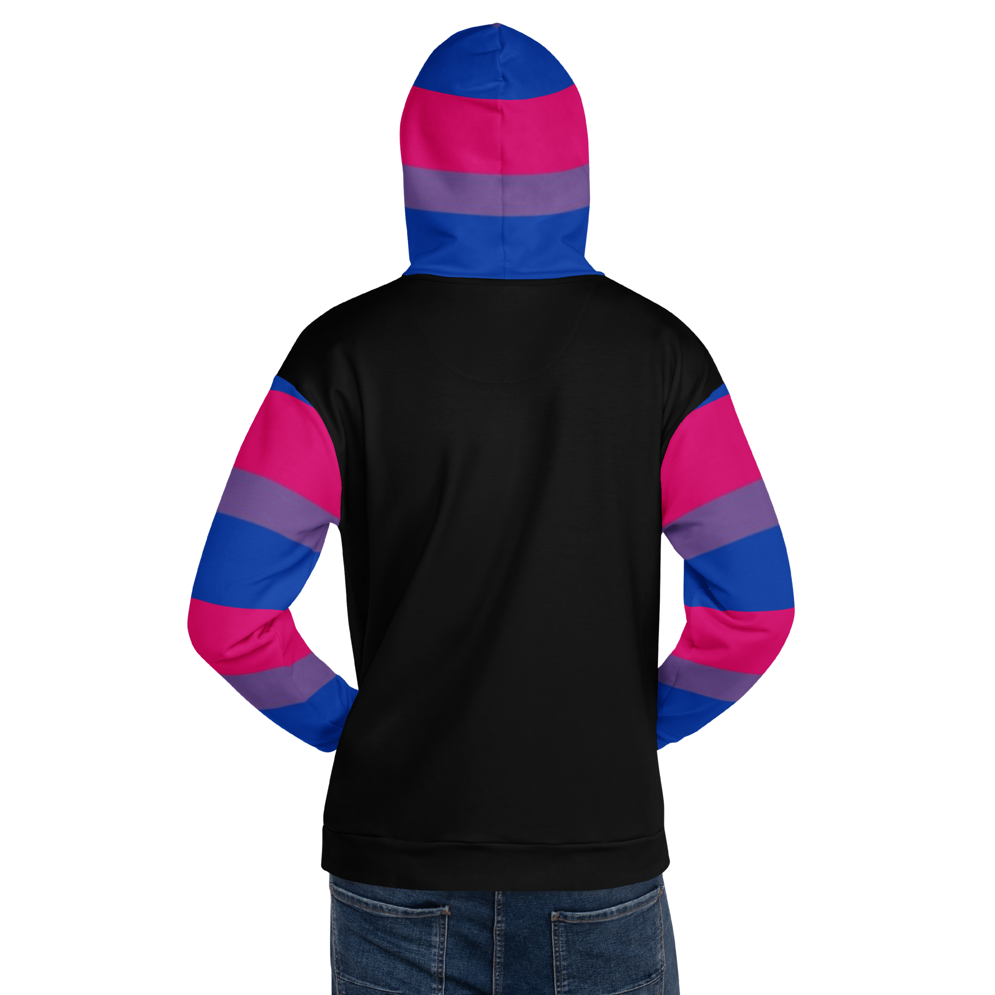 Sudadera con capucha Bandera del Orgullo Bisexual