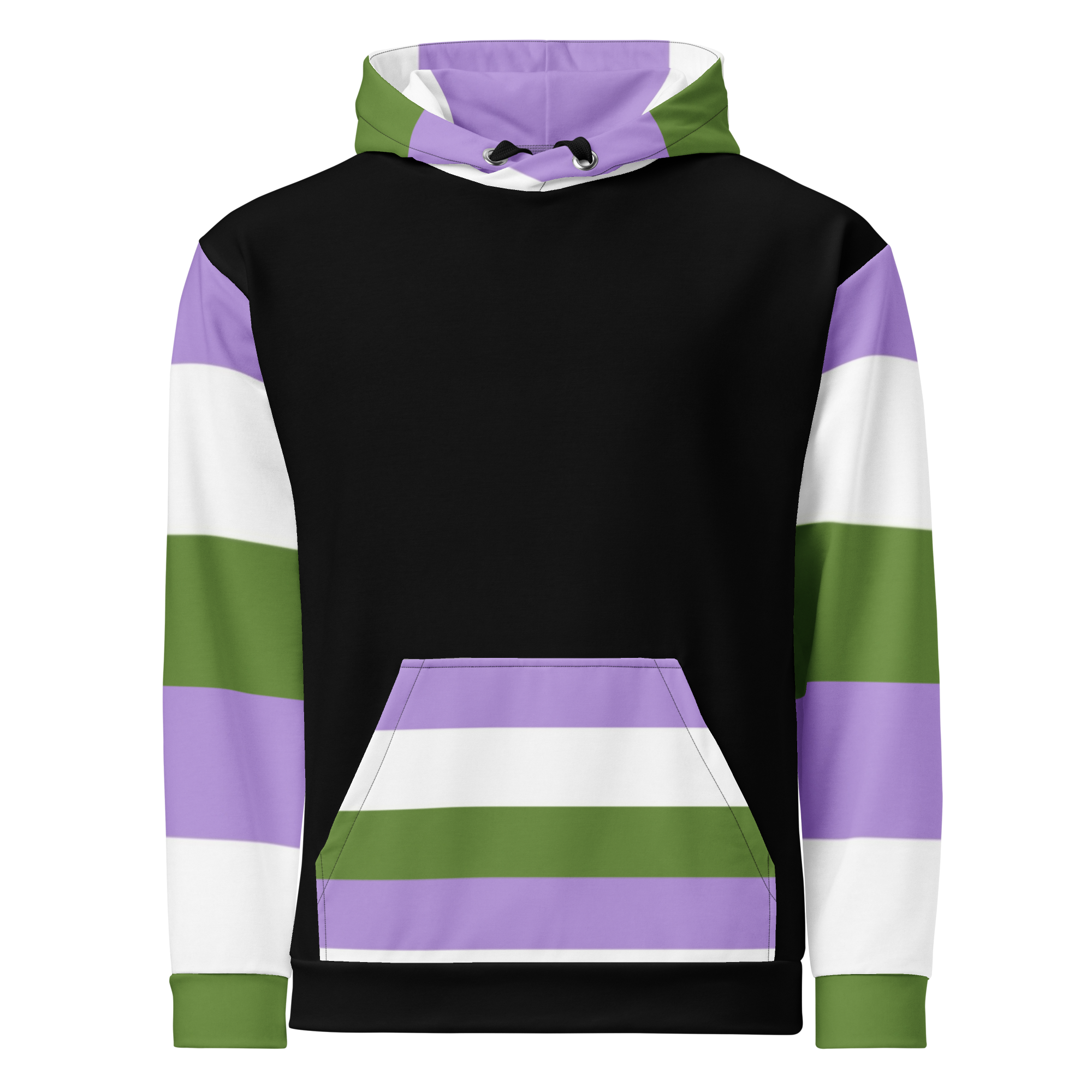 Sudadera con capucha Bandera del orgullo Genderqueer