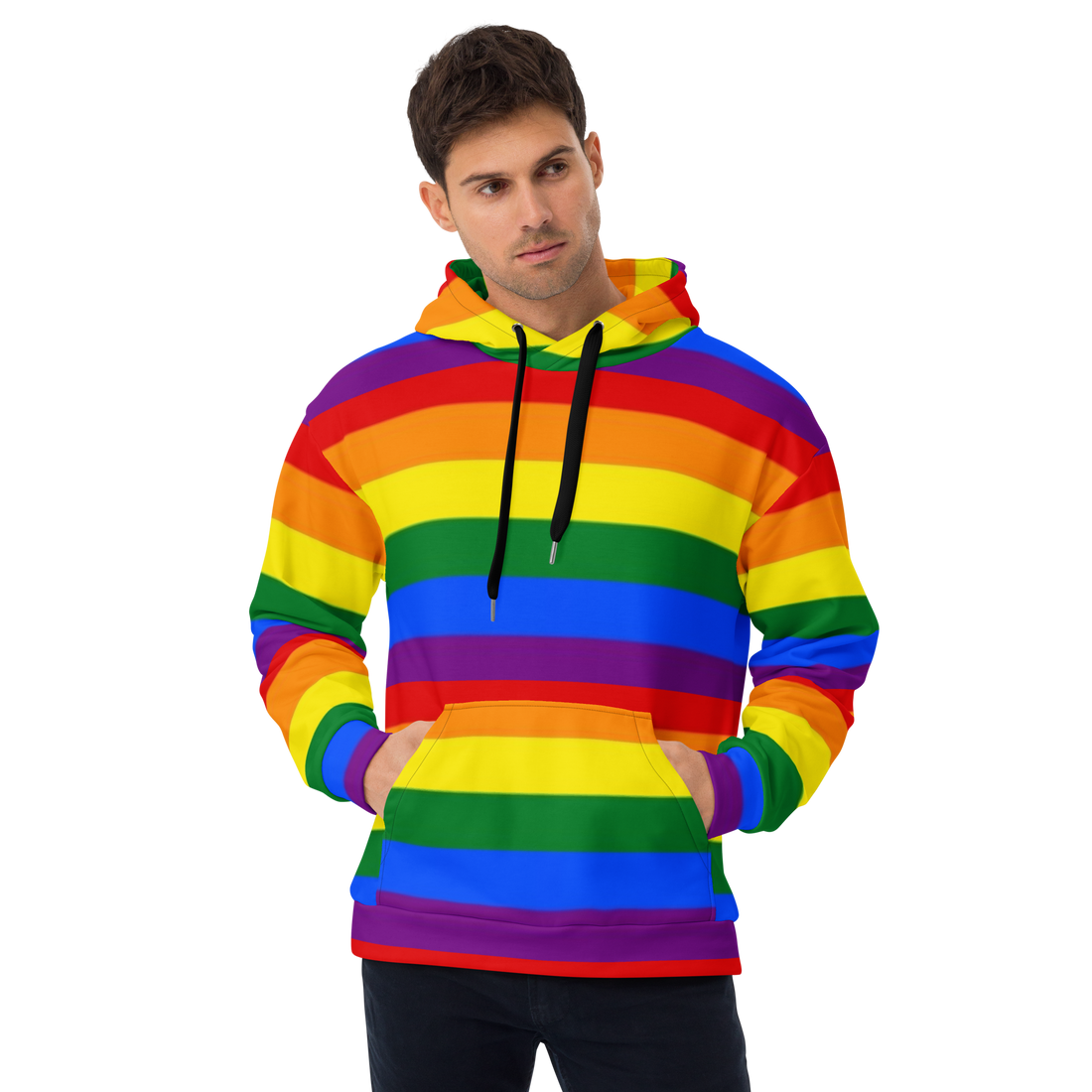 LGBTQ+ Rainbow Pride Flag Hoodie – Colourful, Inclusive & Comfortable Statement Wear