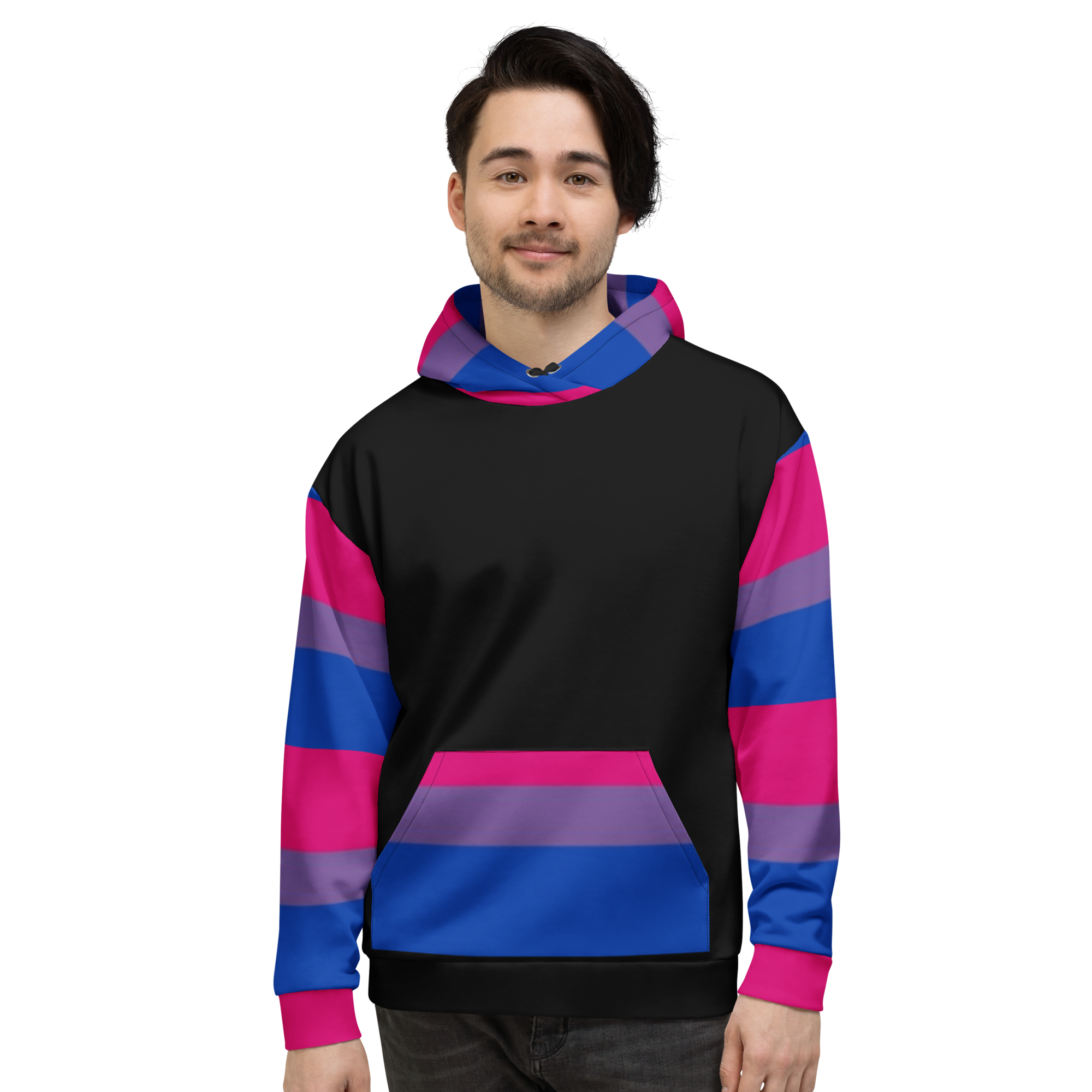 Sudadera con capucha Bandera del Orgullo Bisexual