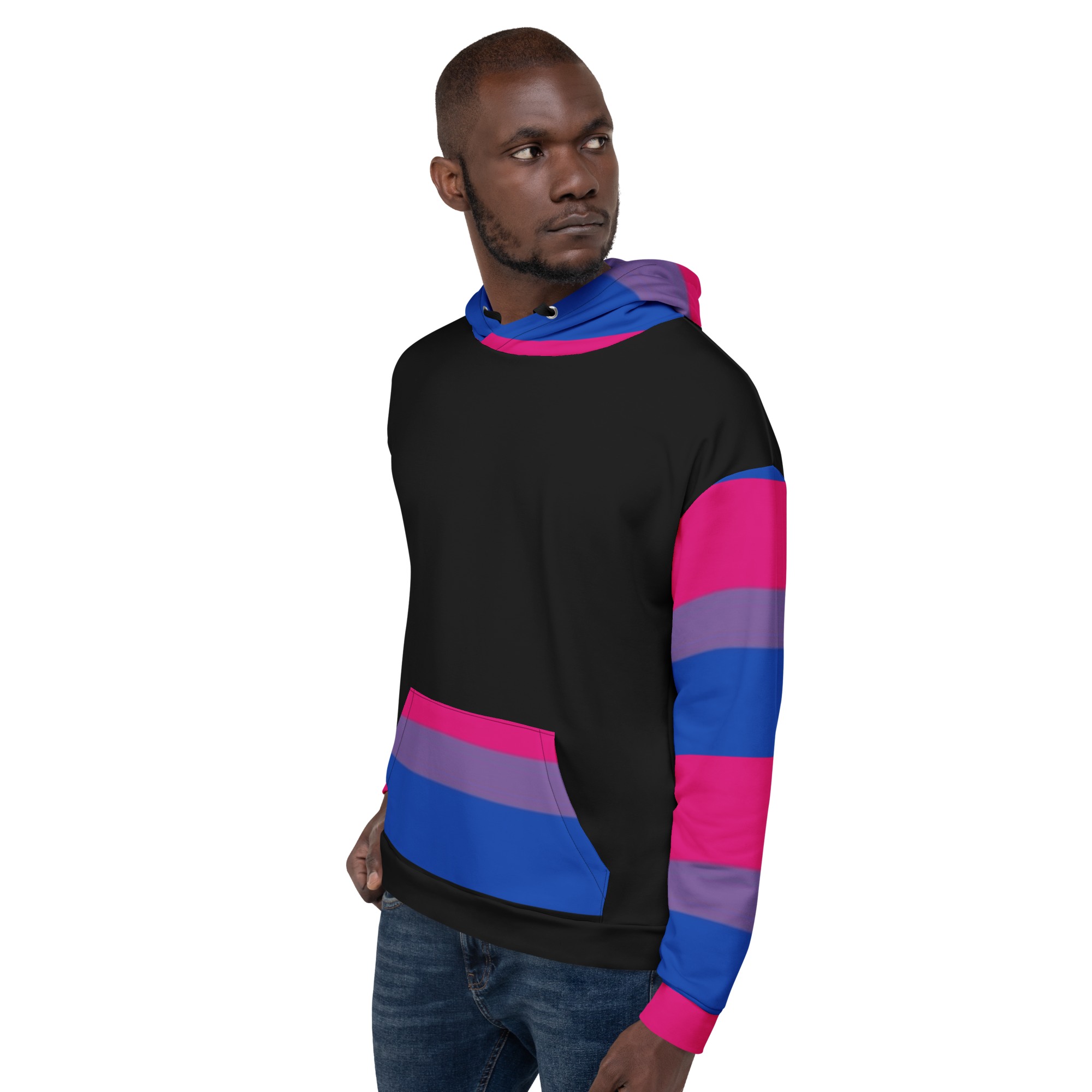 Sudadera con capucha Bandera del Orgullo Bisexual