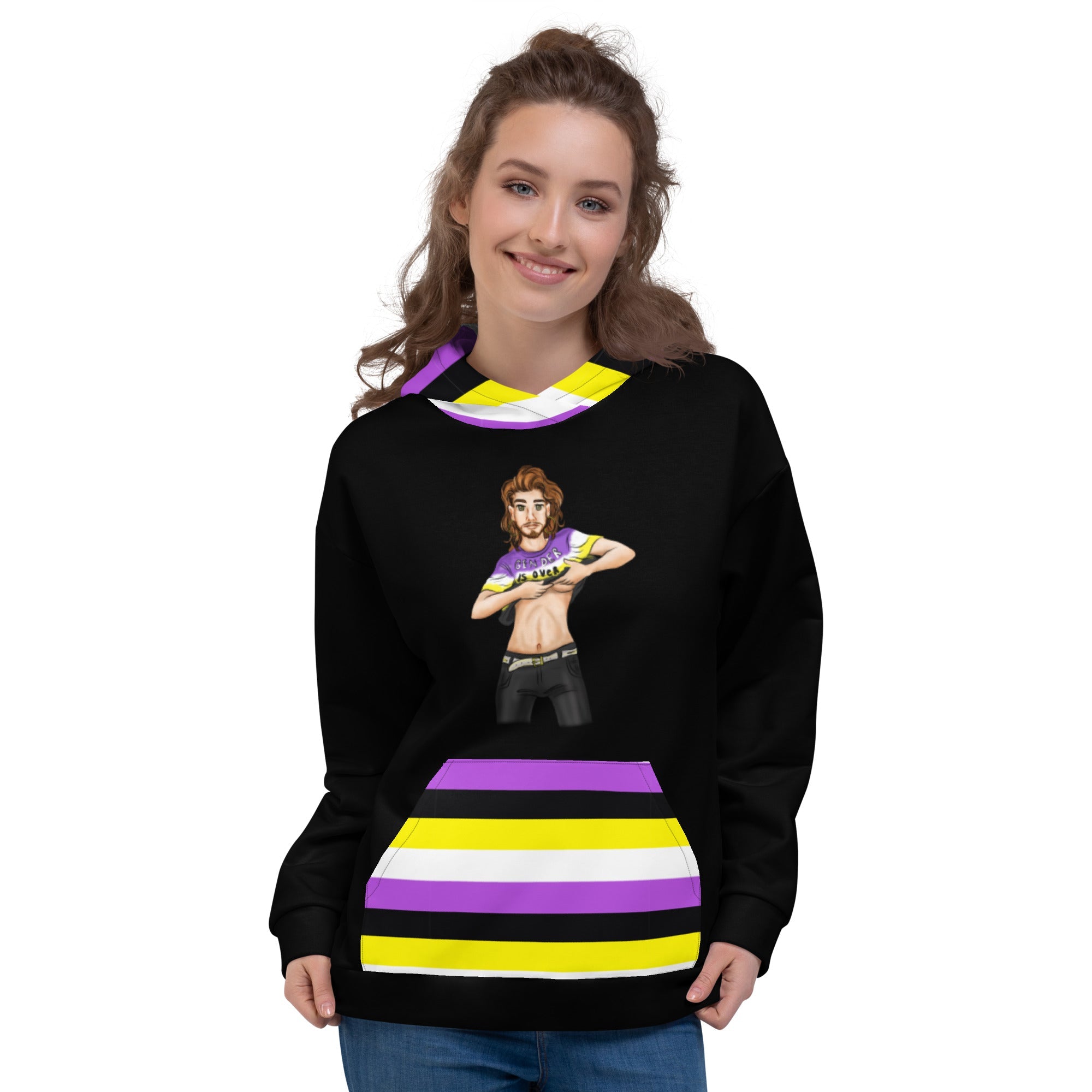 Diverse Identity Gender Is Over Hoodie – Inclusive, Comfortable, Statement Piece | Voce Lindx