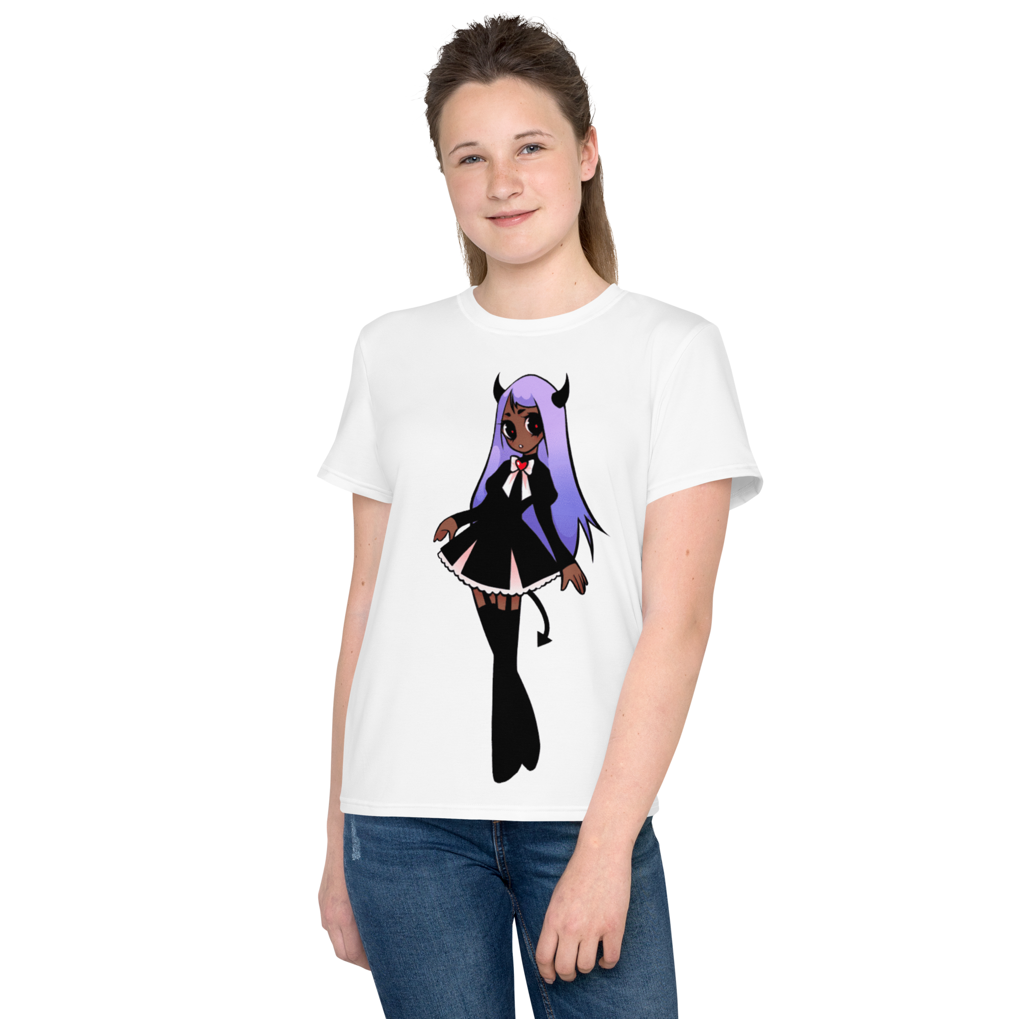 Camiseta juvenil cuello redondo Viuda negra