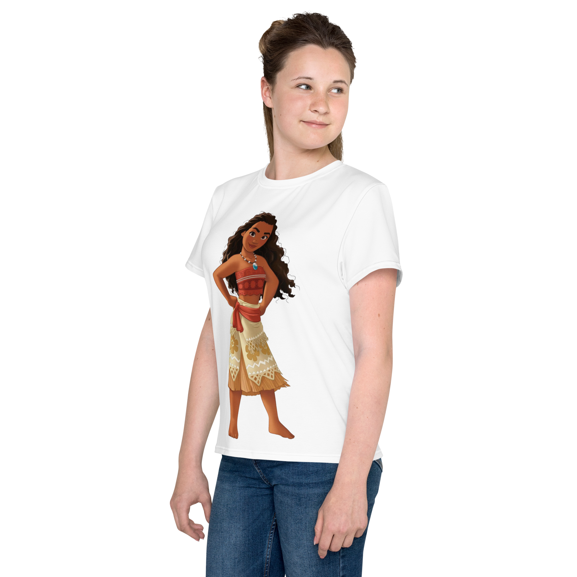 Camiseta juvenil cuello redondo Moana