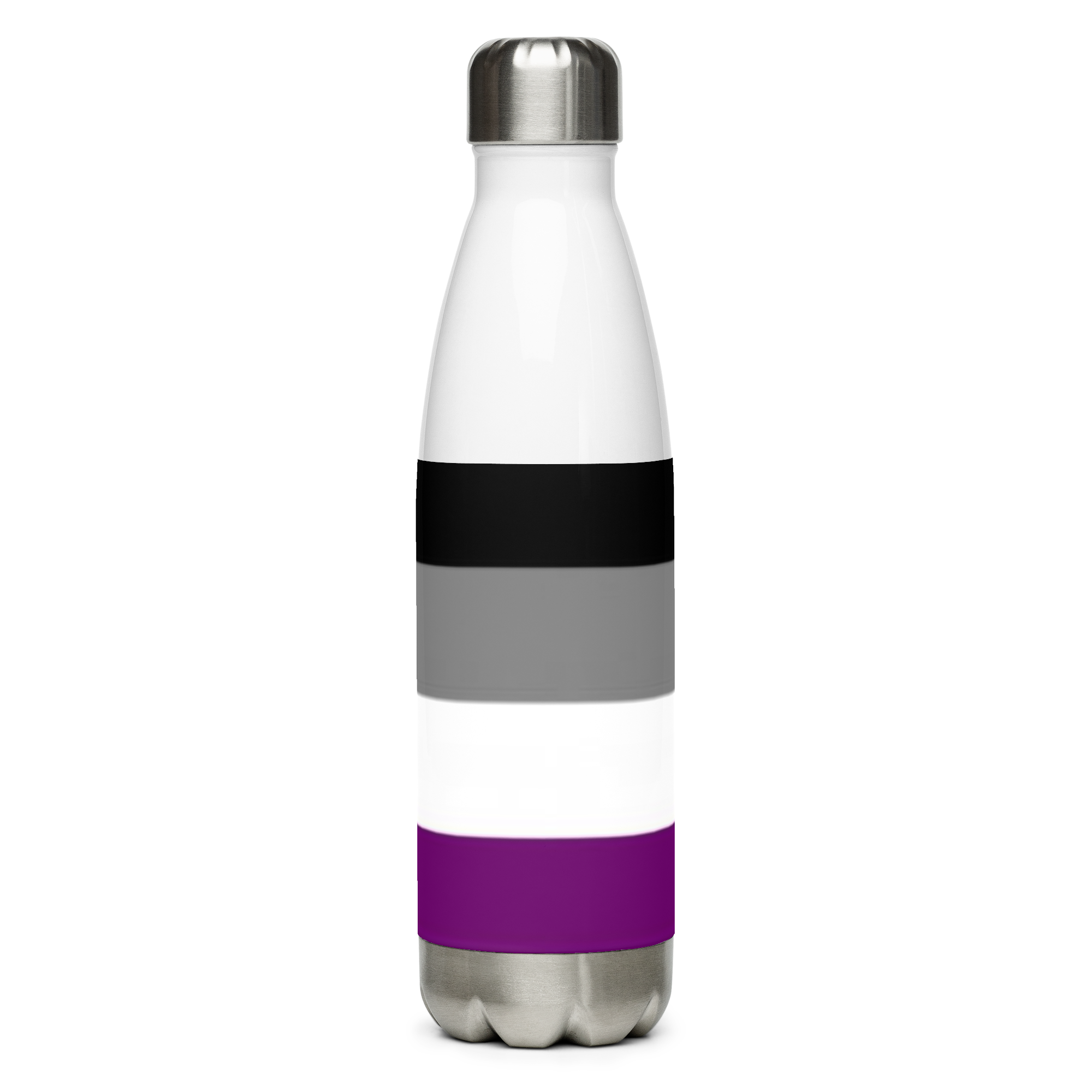 VOCE LINDX Asexual Flag Stainless Steel Water Bottle – 500 ml Vacuum-Insulated, Leak-Proof, Colourful Design