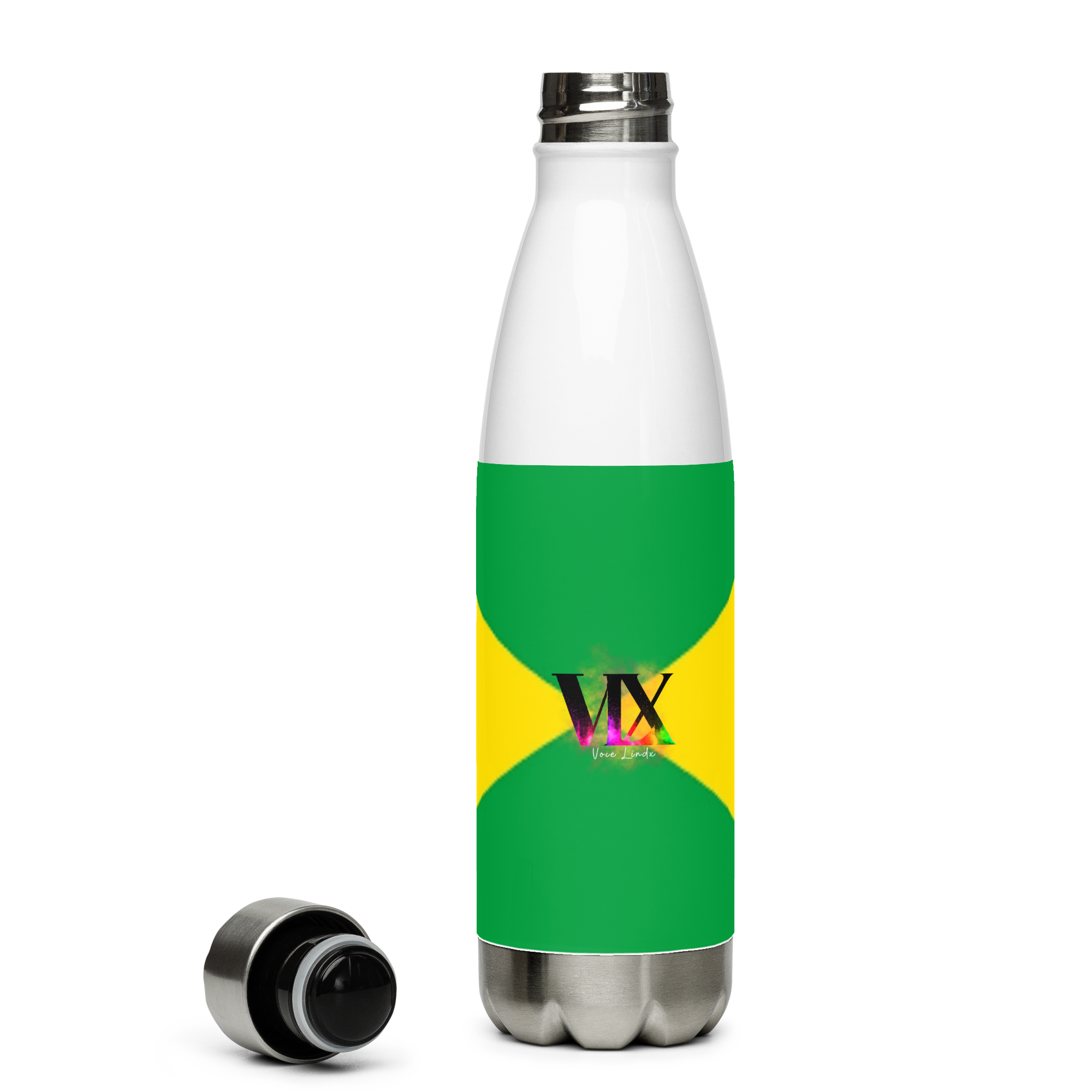Garrafa de água de aço inoxidável Bandeira do Brasil