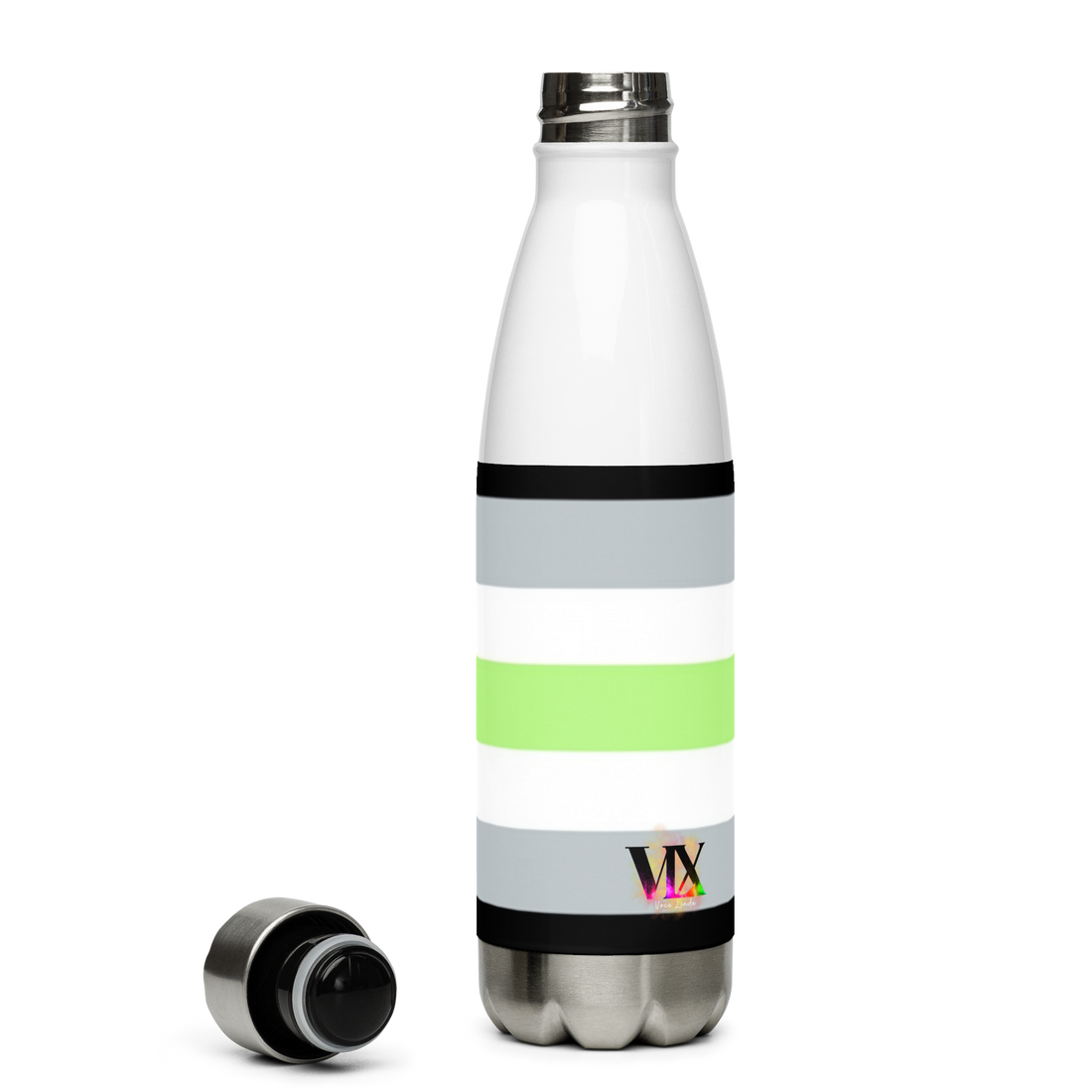 Botella de agua de acero inoxidable Bandera Agender