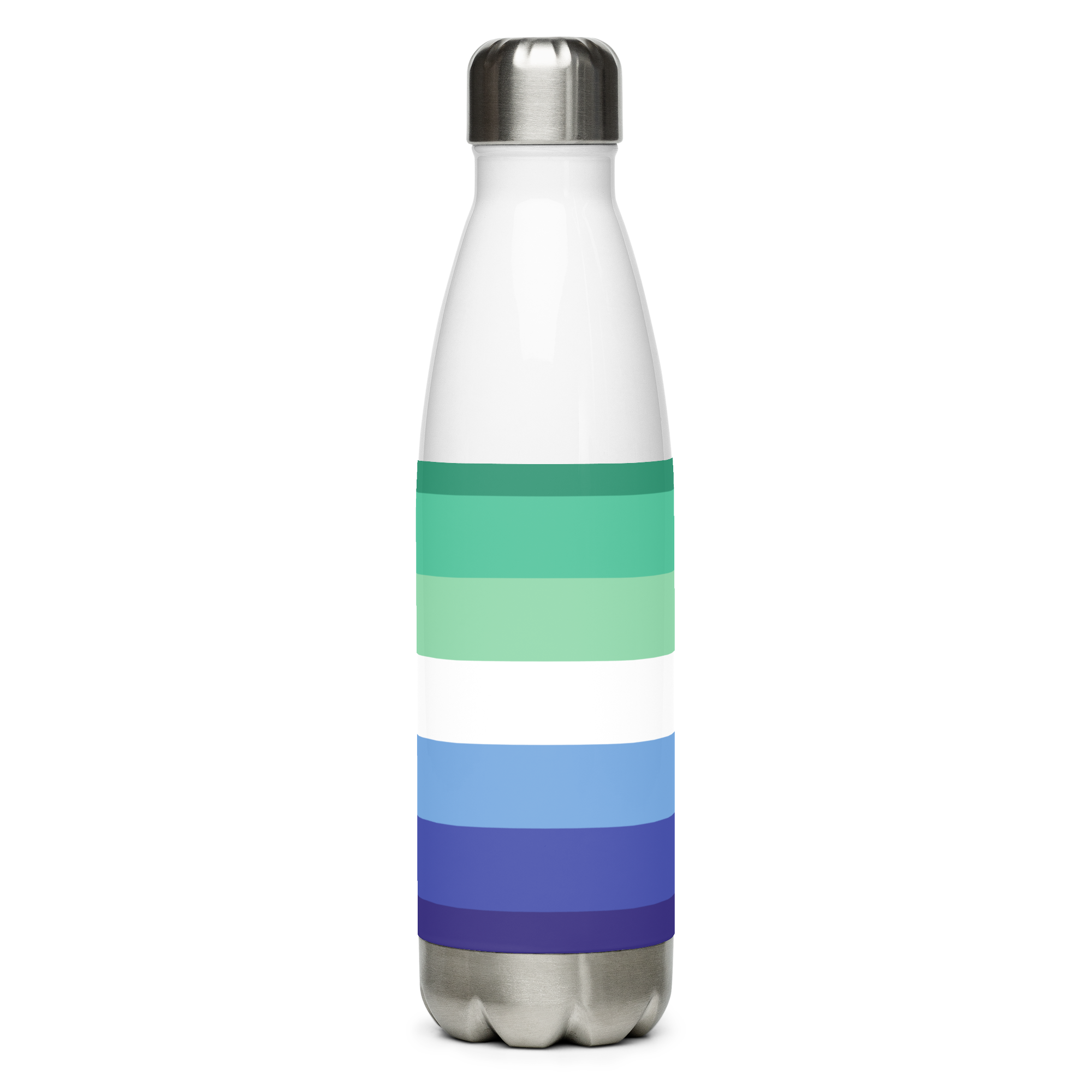 Garrafa de água de aço inoxidável Bandeira do Orgulho Gay