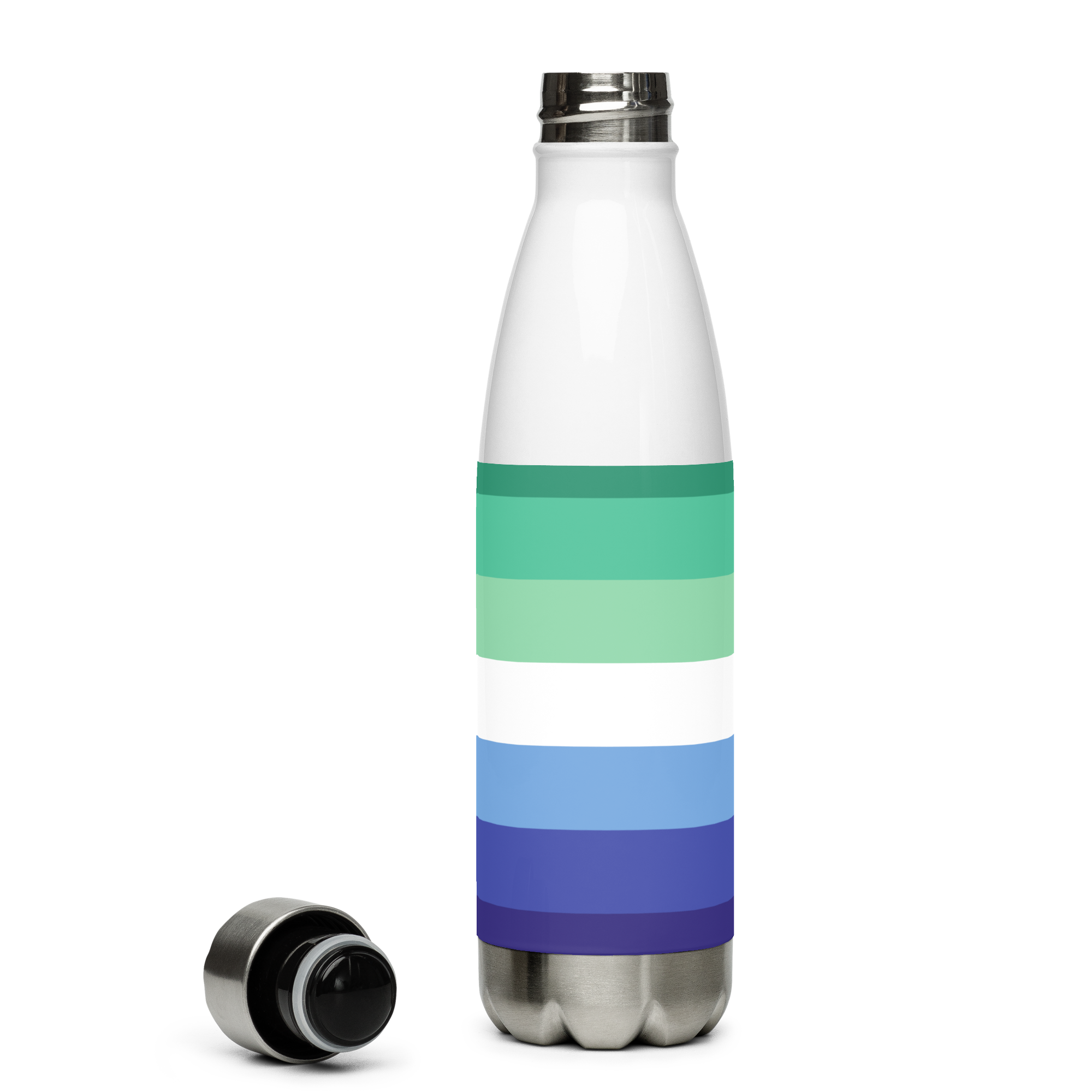Garrafa de água de aço inoxidável Bandeira do Orgulho Gay