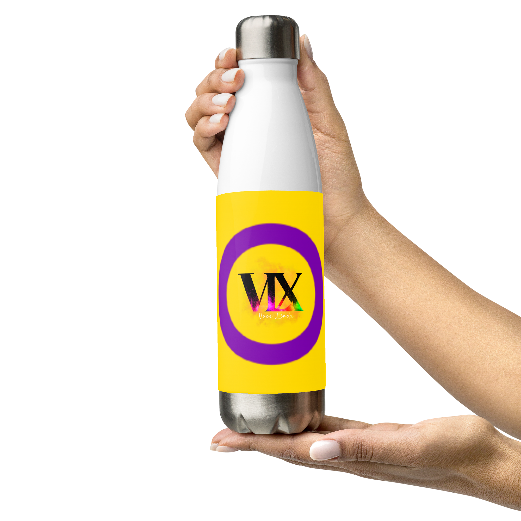 Botella de agua de acero inoxidable Orgullo Intersexual