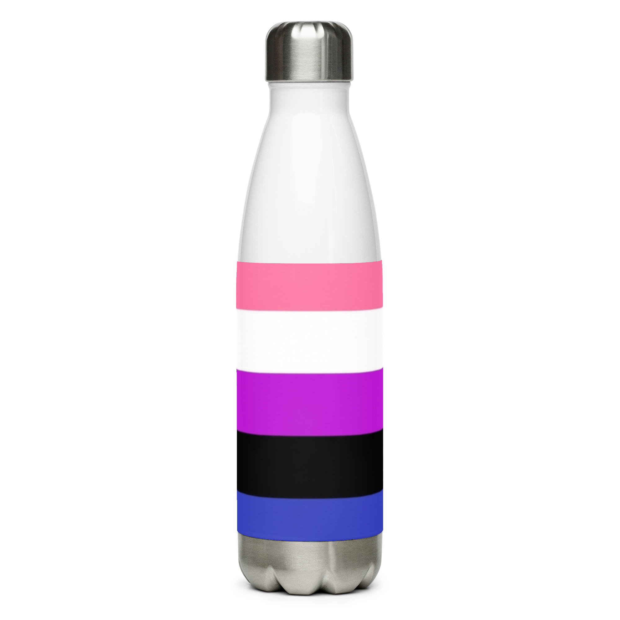 Botella de agua de acero inoxidable Genderfluid Pride