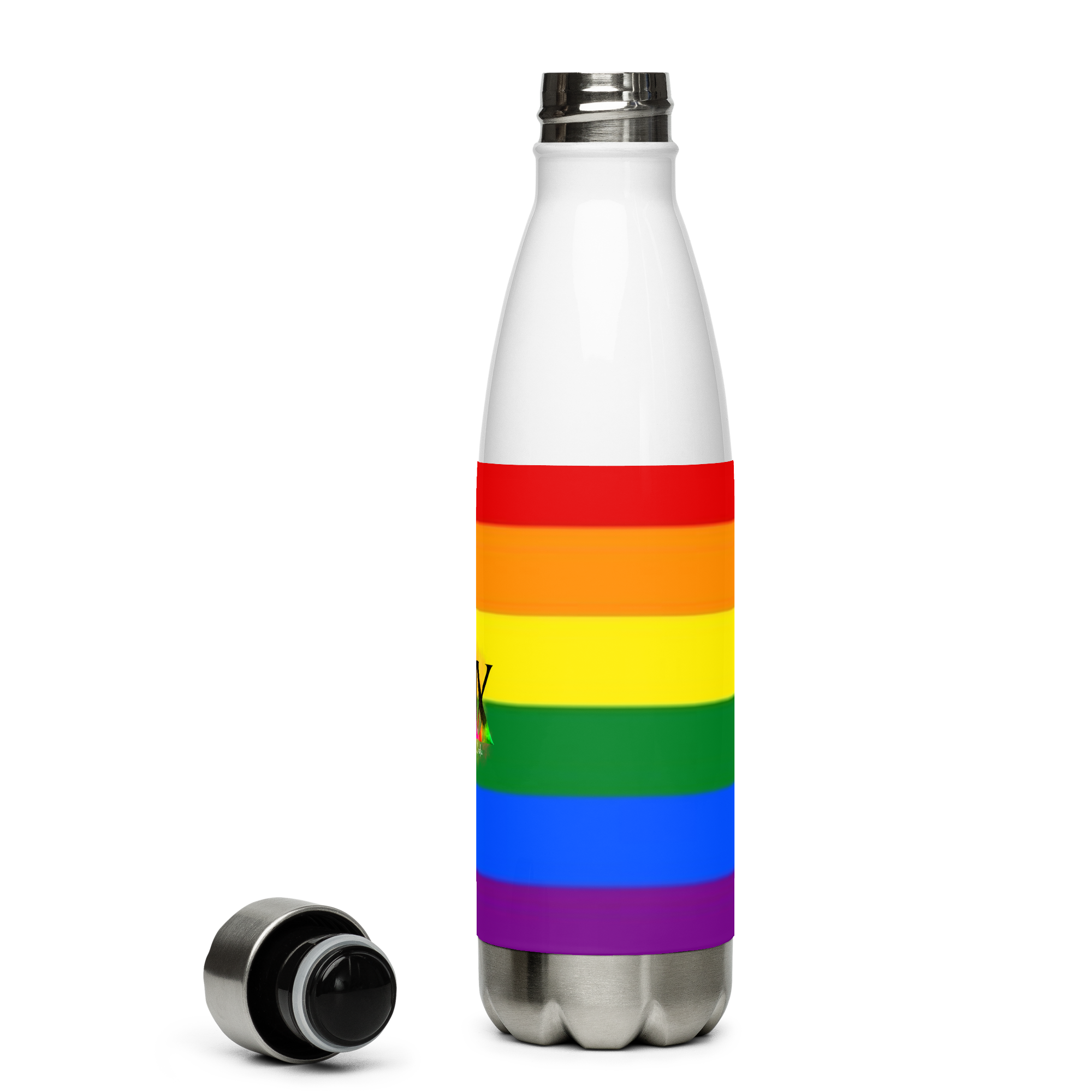 Botella de Agua de Acero Inoxidable LGBTQIA+ 6 colores