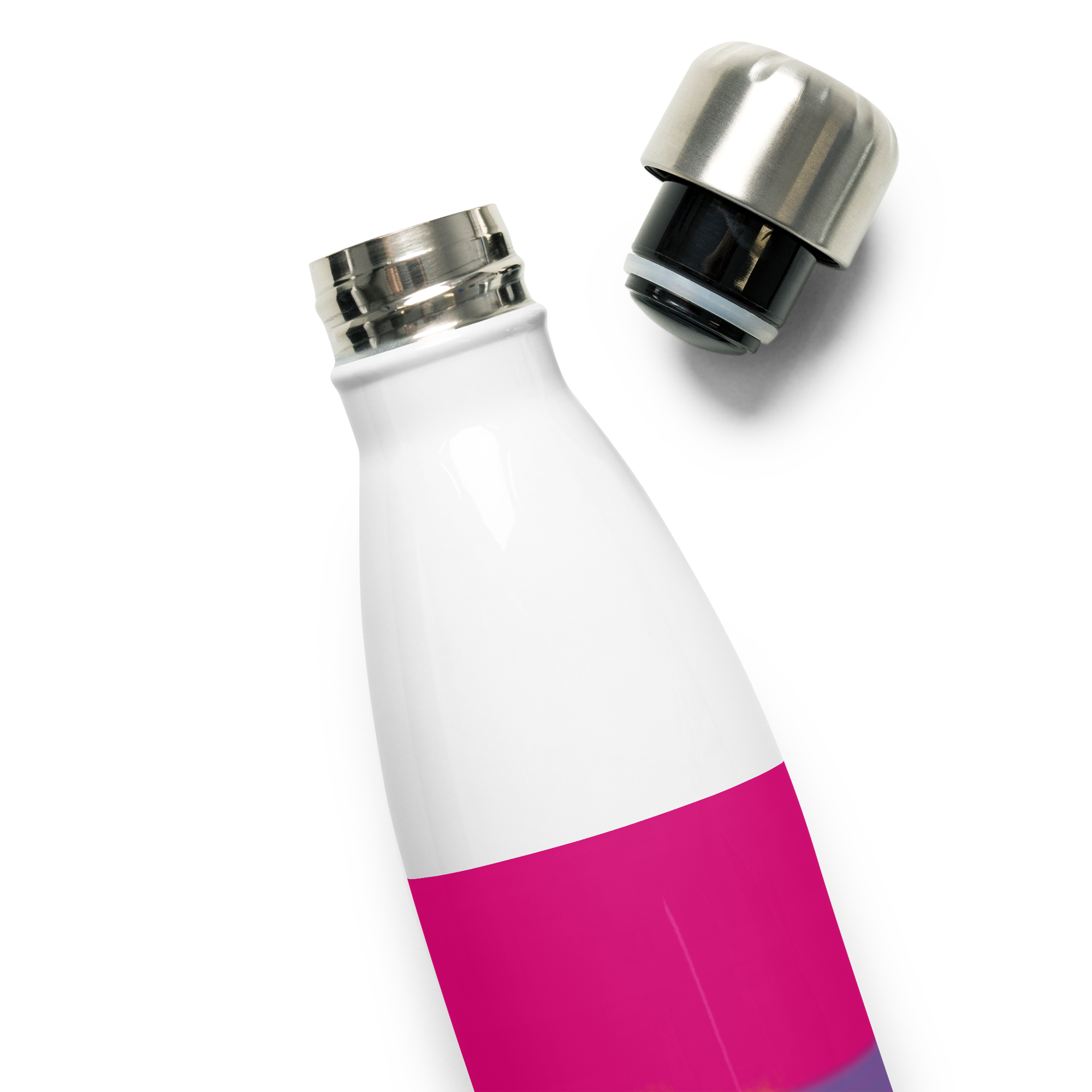 VOCE LINDX Bisexual Flag Stainless Steel Water Bottle – 500ml Double-Walled, Leak-Proof, Gloss Finish