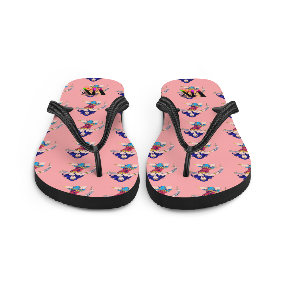 Chanclas Mujer Maravilla Fondo Rosa