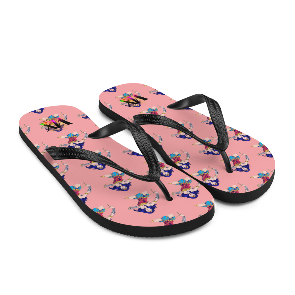 Chanclas Mujer Maravilla Fondo Rosa