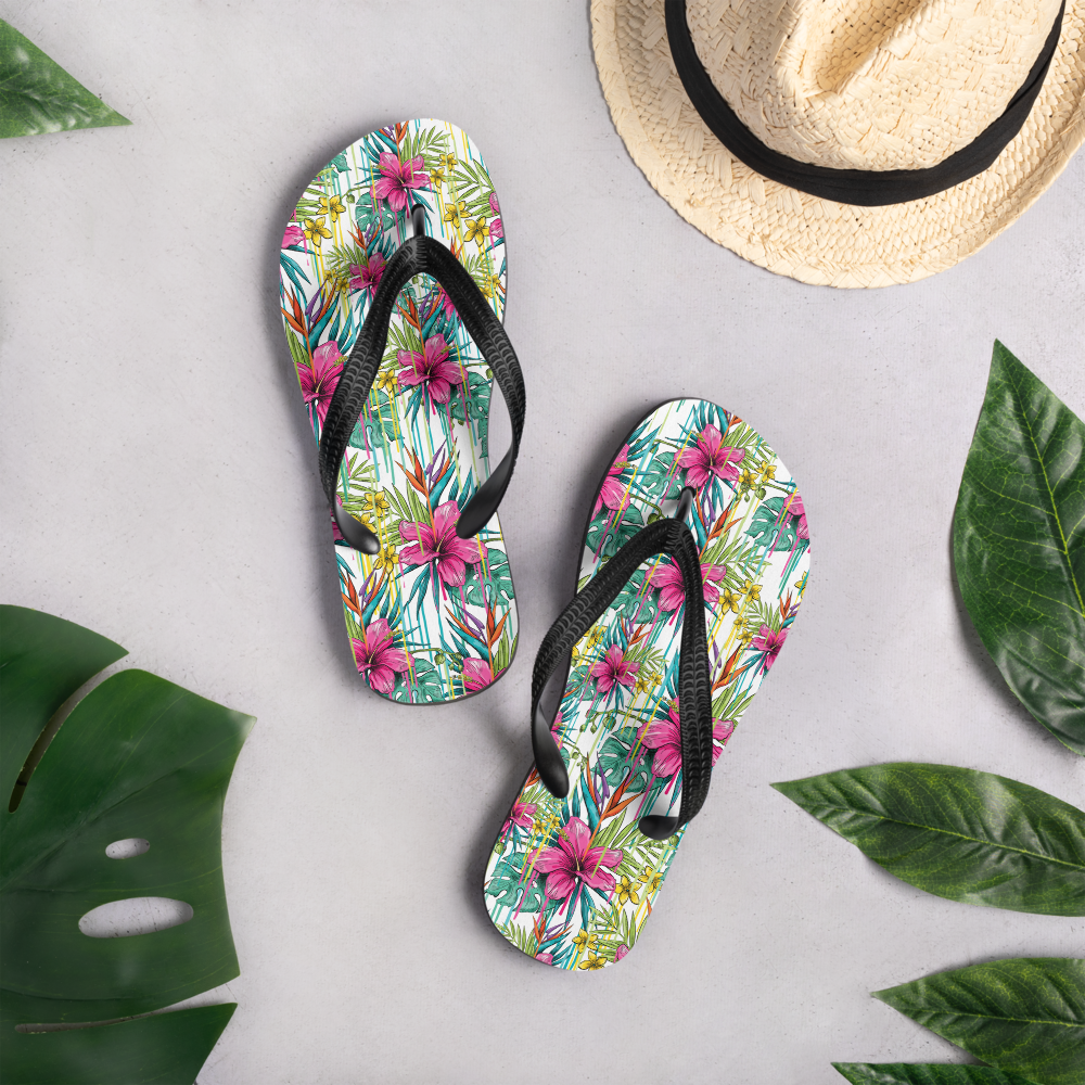 Chanclas Flores Rosas