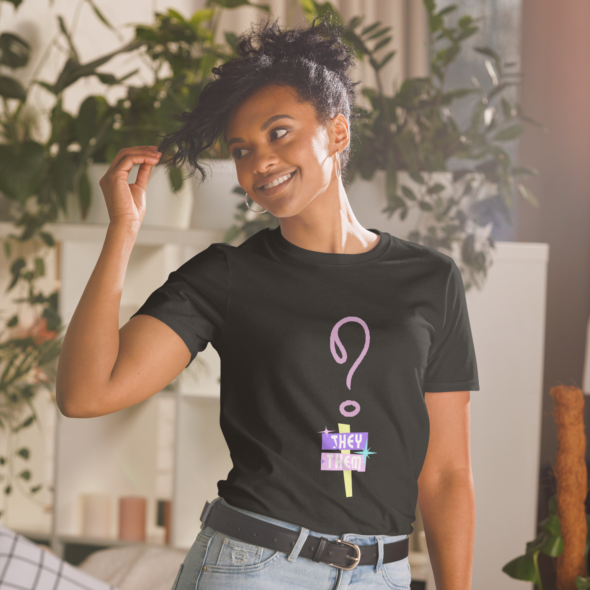 Manga corta ellos ellos