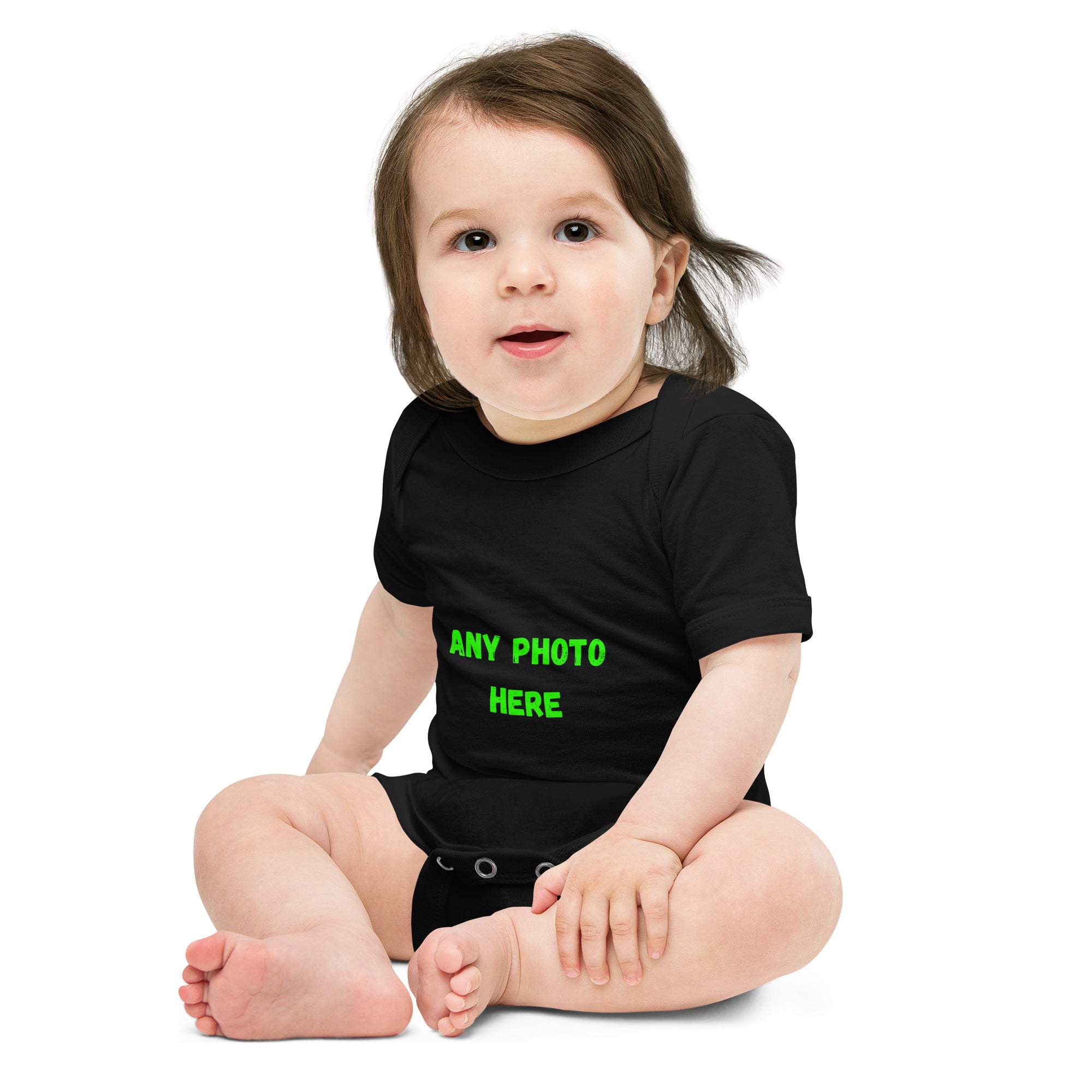 Body manga corta bebé Sube tu diseño