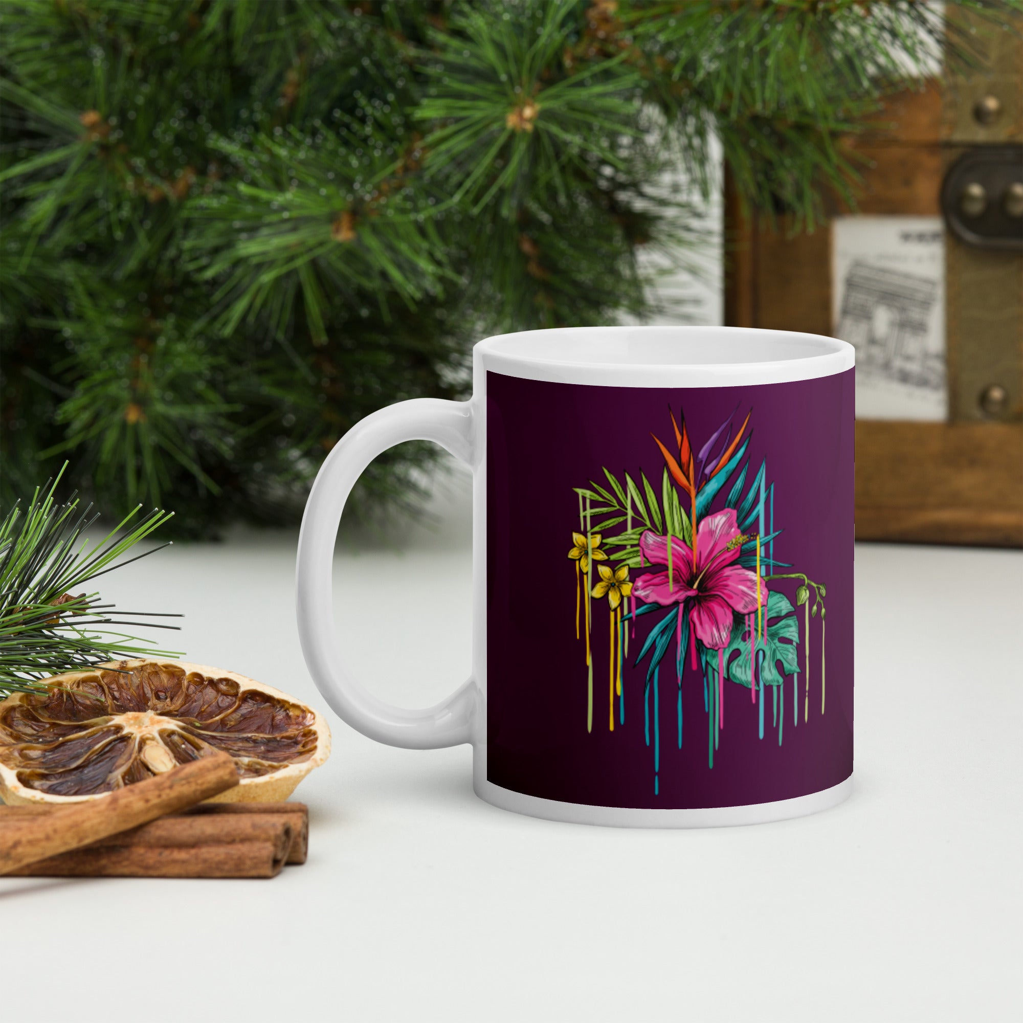Taza blanca brillante They & Them