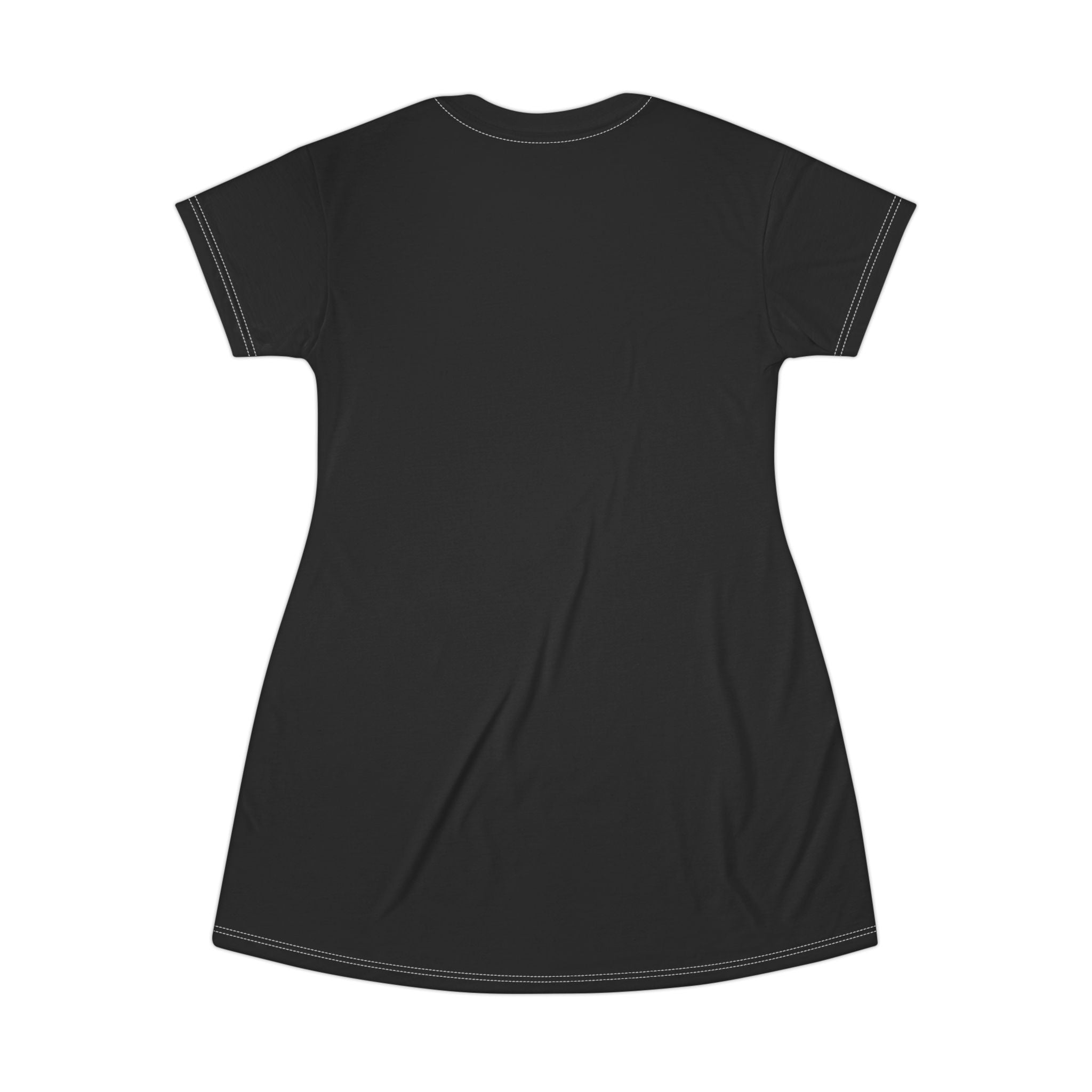 Gender Is Over T-Shirt Dress – Gender-Free, Nonbinary Pride Art, Lightweight Polyester | Voce Lindx