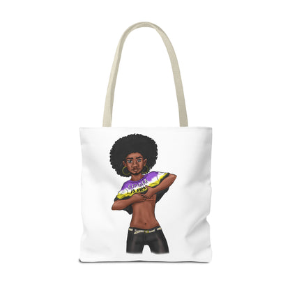 Gender Is Over Tote Bag – Gender-Free, Black Representation Art, Durable Polyester, Multiple Sizes | Inclusive LGBTQIA+ Accessory | Voce Lindx
