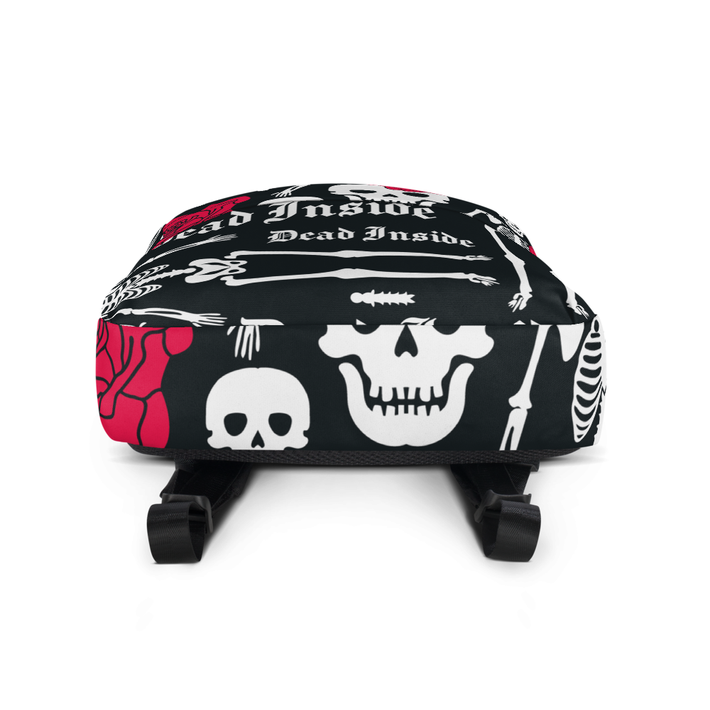 Mochila Calavera Flor Roja