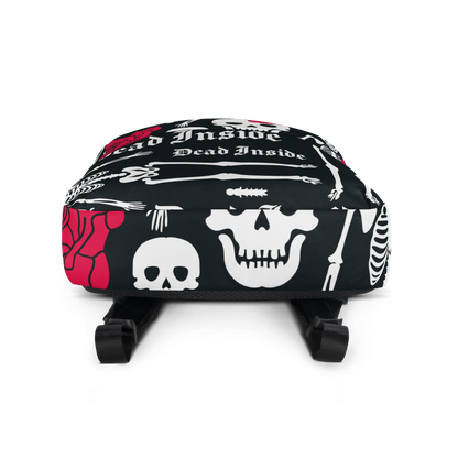 Mochila Calavera Flor Roja