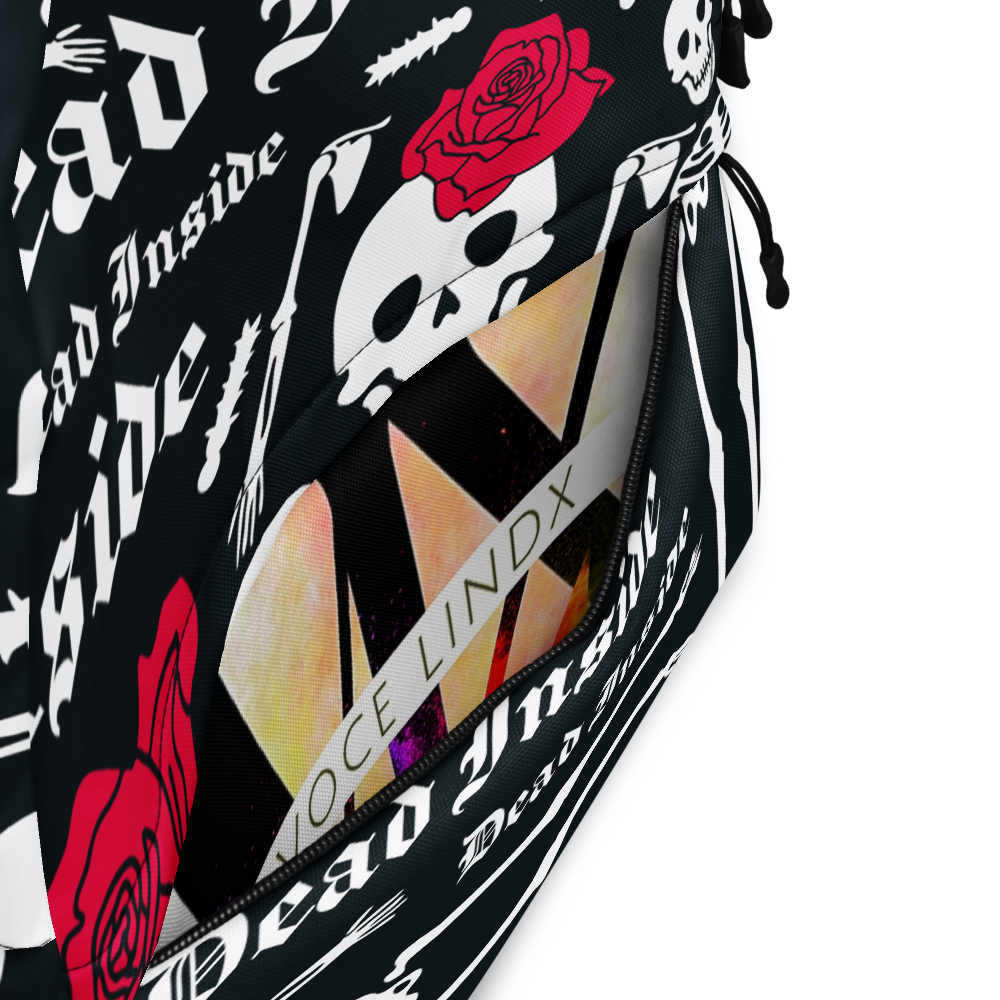 Mochila Calavera Flor Roja