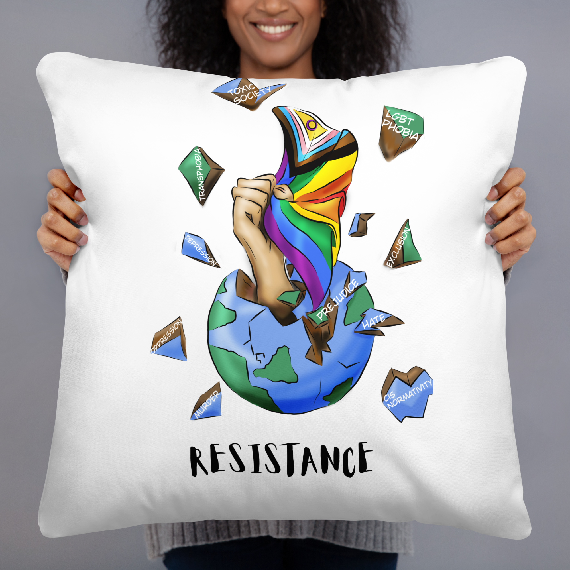 Planeta Resistencia Almohada Básica