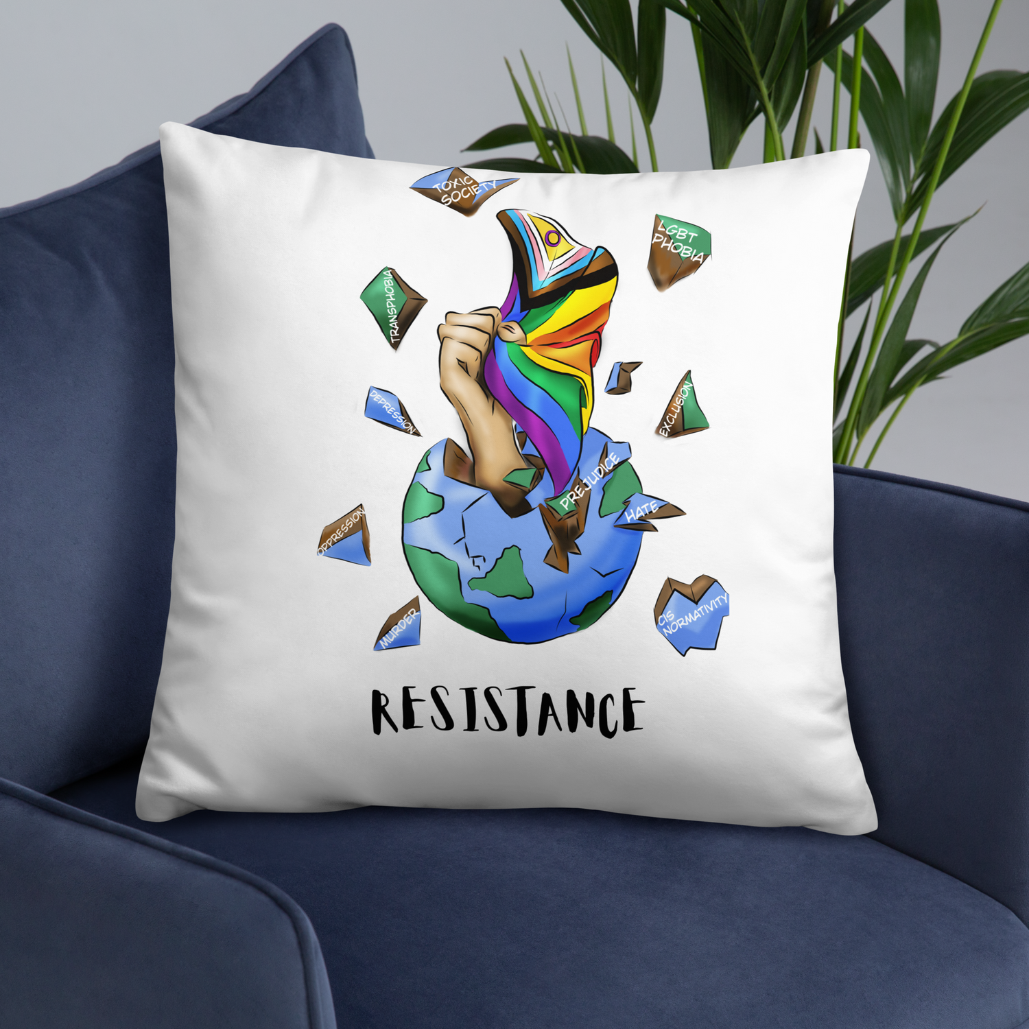 Planeta Resistencia Almohada Básica
