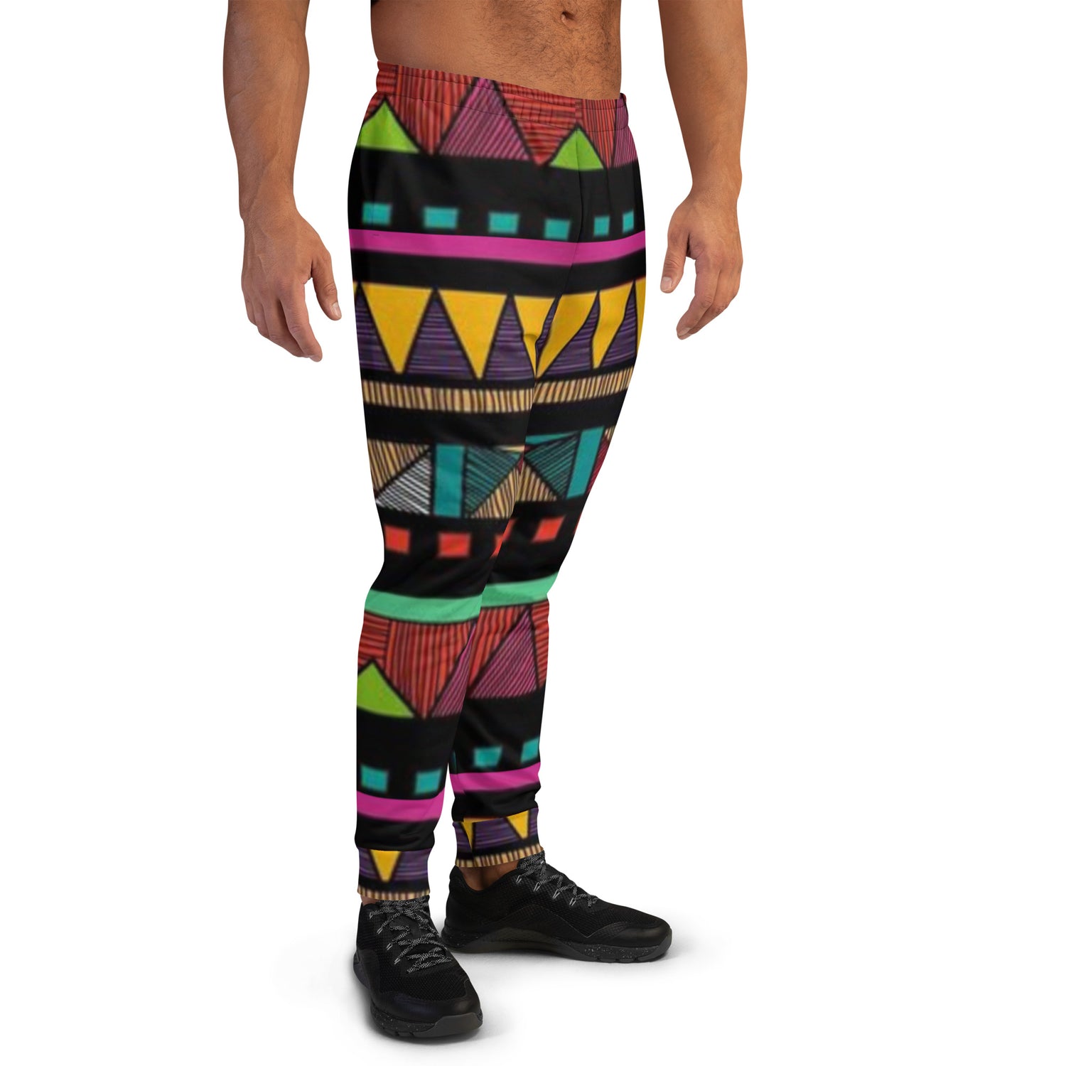 VOCE LINDX African Joggers – 100 % Polyester Sublimation Print with Elastic Waist &amp; Pocket – Inclusive Lounge Pants