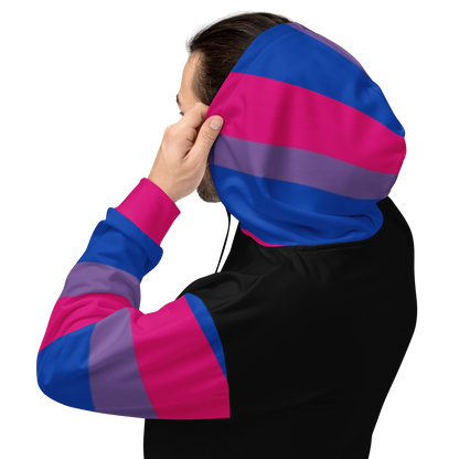 Sudadera con capucha Bandera del Orgullo Bisexual