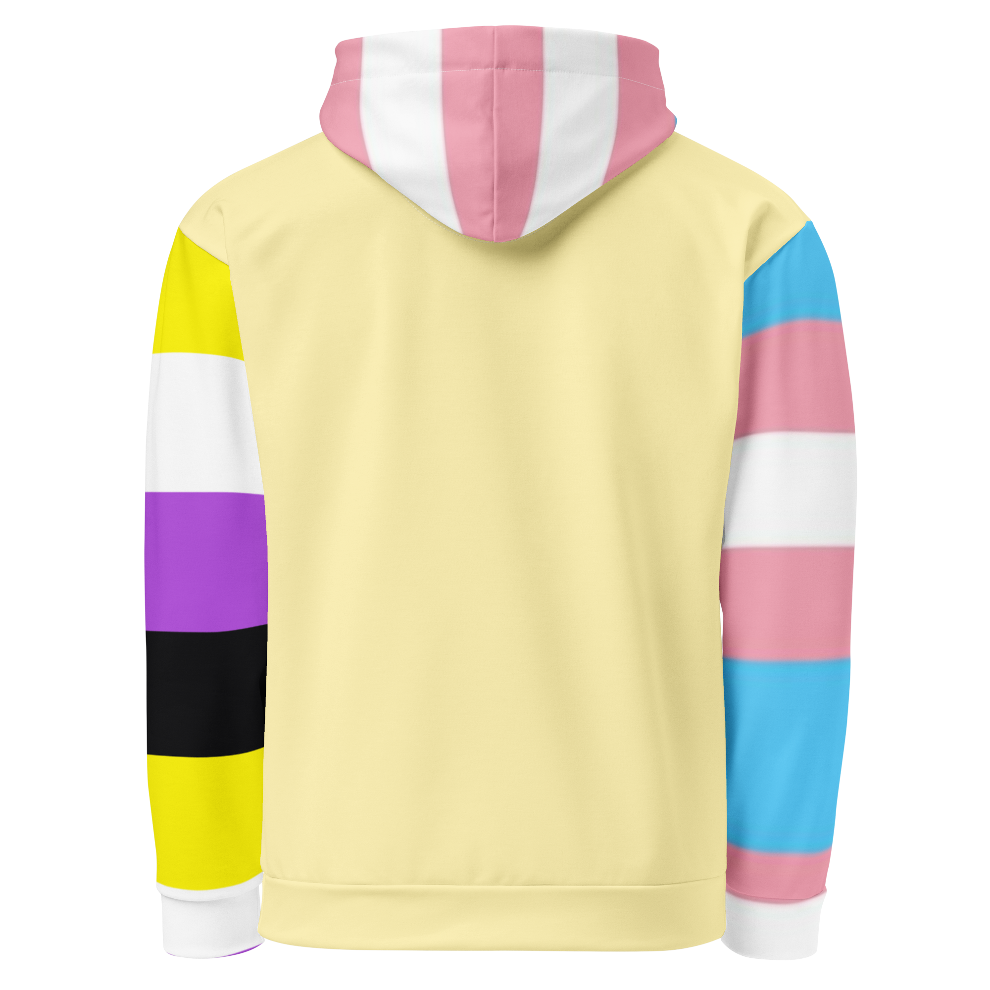 Trans + Non-Binary Flag Hoodie – Inclusive Pride Fashion | Comfortable &amp; Gender-Free Statement Wear