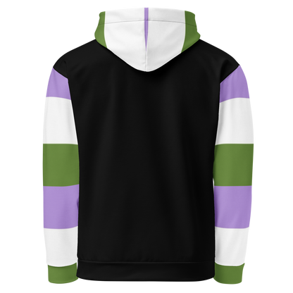 Sudadera con capucha Bandera del orgullo Genderqueer