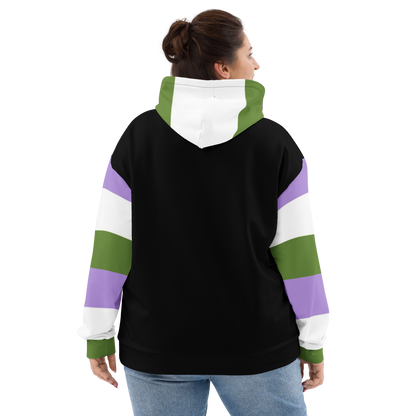 Sudadera con capucha Bandera del orgullo Genderqueer