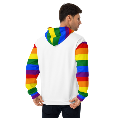 Sudadera con capucha LGBTQ+ Bandera del Orgullo Arco Iris