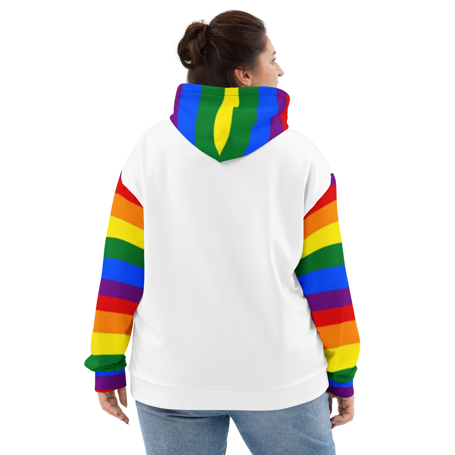 Sudadera con capucha LGBTQ+ Bandera del Orgullo Arco Iris