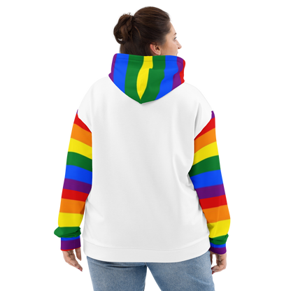 Sudadera con capucha LGBTQ+ Bandera del Orgullo Arco Iris