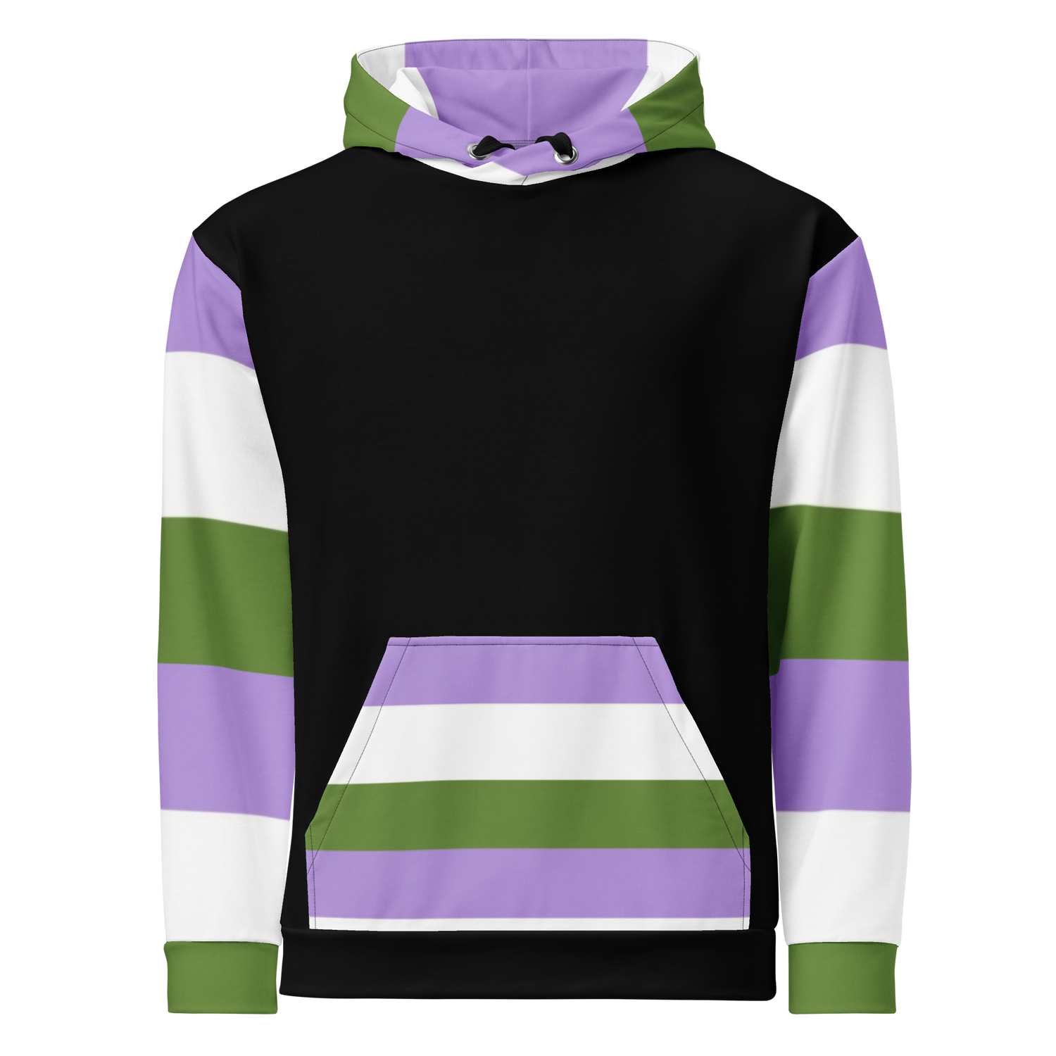 Sudadera con capucha Bandera del orgullo Genderqueer