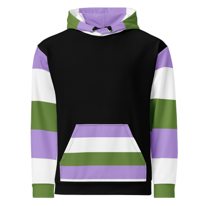 Sudadera con capucha Bandera del orgullo Genderqueer
