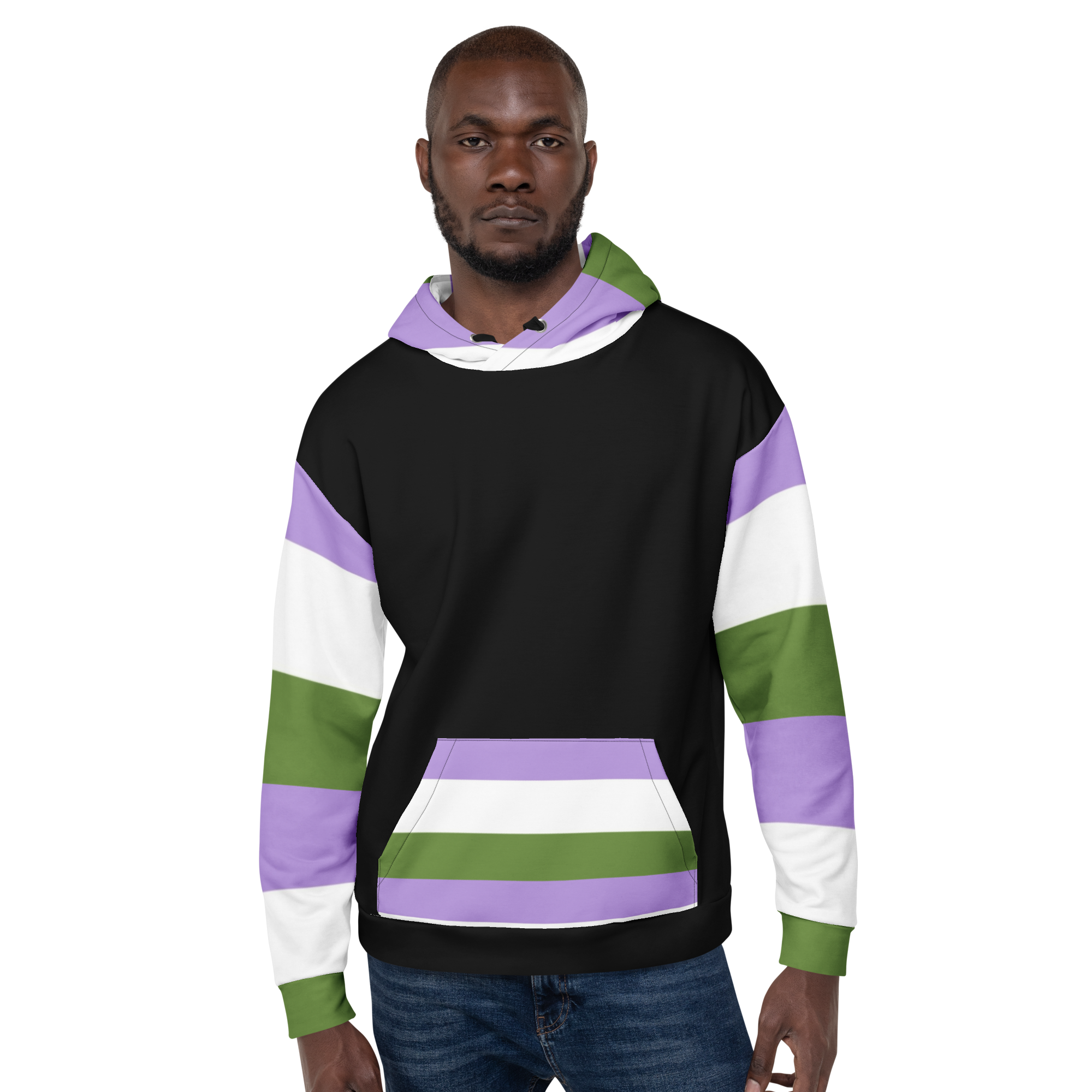 Sudadera con capucha Bandera del orgullo Genderqueer